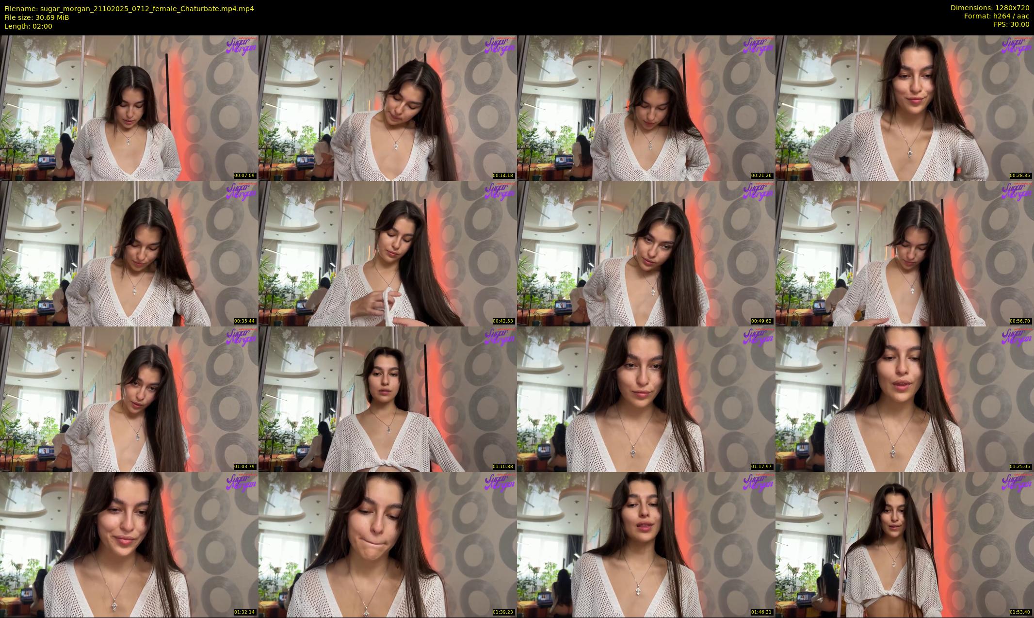 sugar_morgan — 2 minute Chaturbate female cam show recording, 720p, Oct 21, 2025