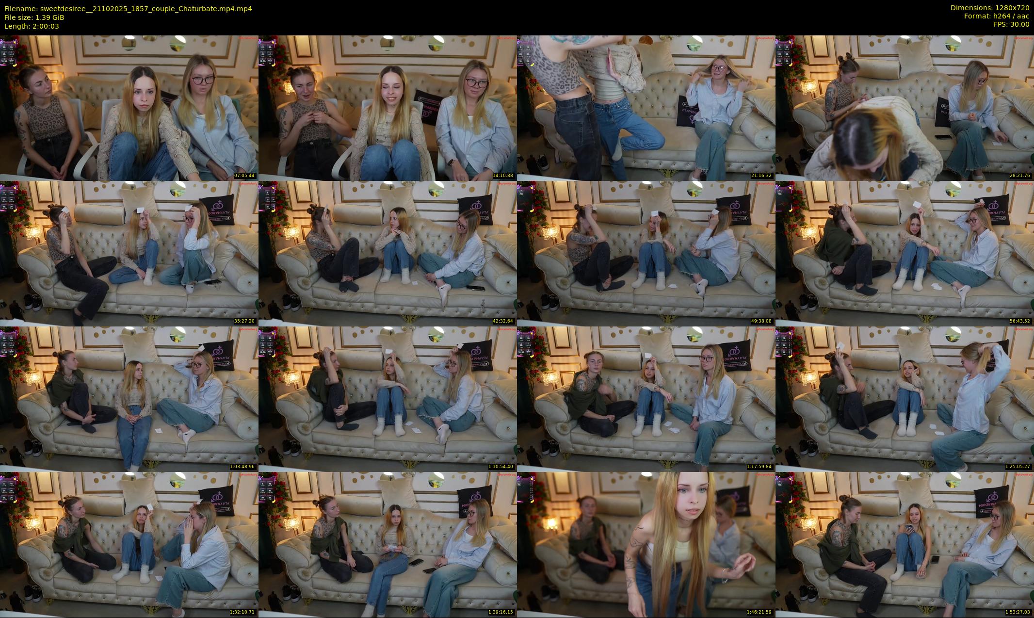 sweetdesiree_ — 121 minute Chaturbate couple cam show recording, 720p, Oct 21, 2025