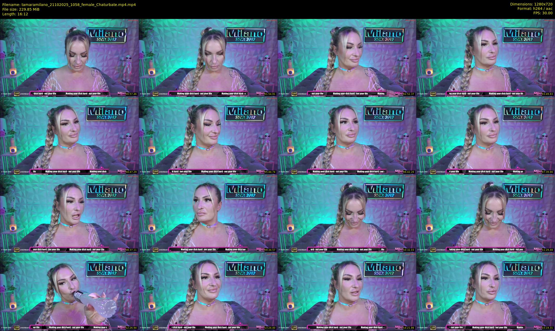 tamaramilano — 17 minute Chaturbate female cam show recording, 720p, Oct 21, 2025