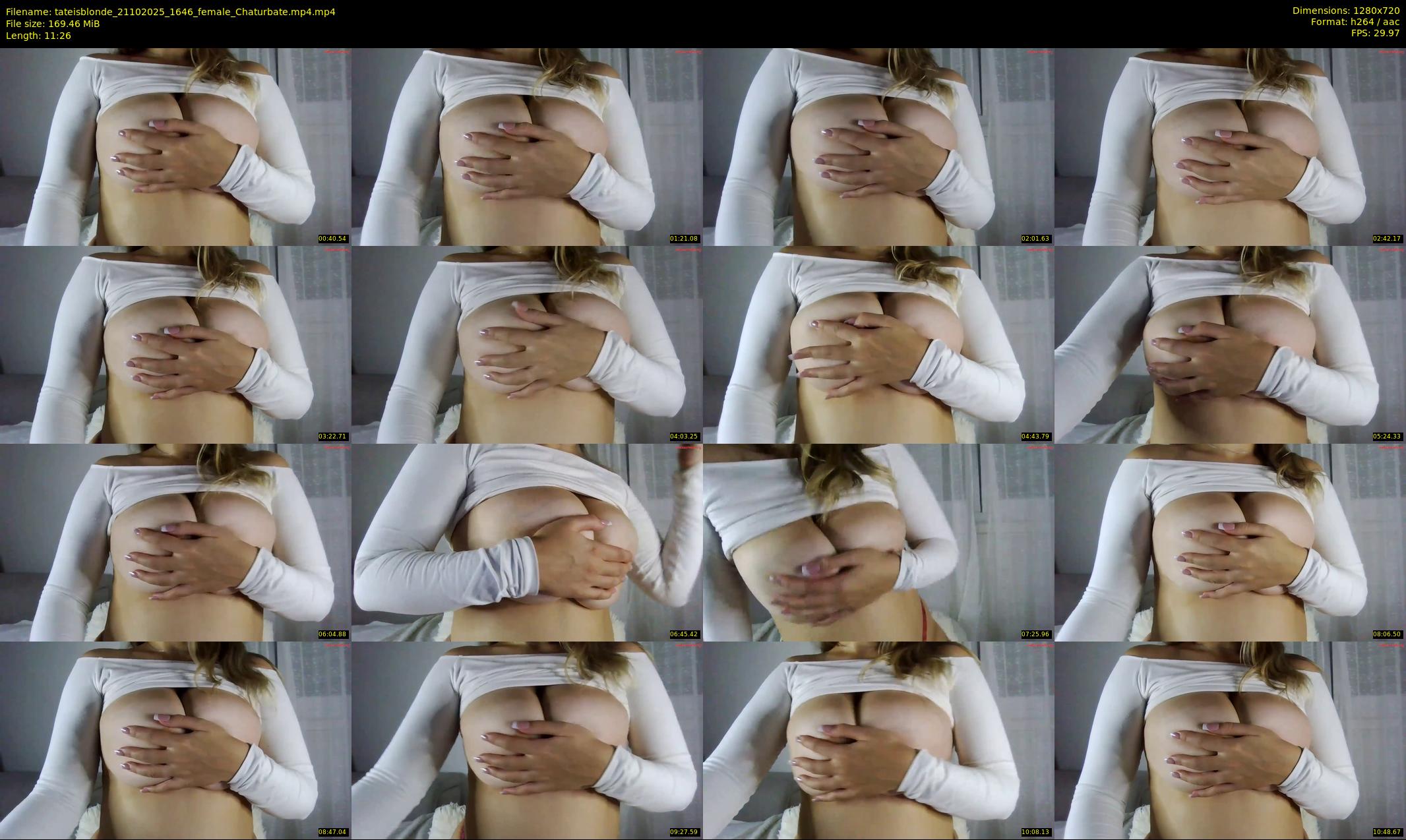 tateisblonde — 12 minute Chaturbate female cam show recording, 720p, Oct 21, 2025