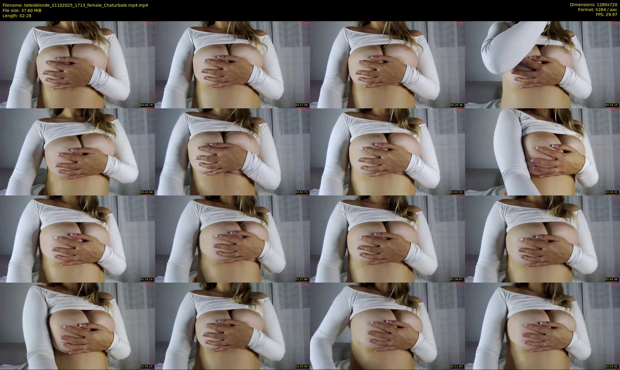 tateisblonde — 3 minute Chaturbate female cam show recording, 720p, Oct 21, 2025