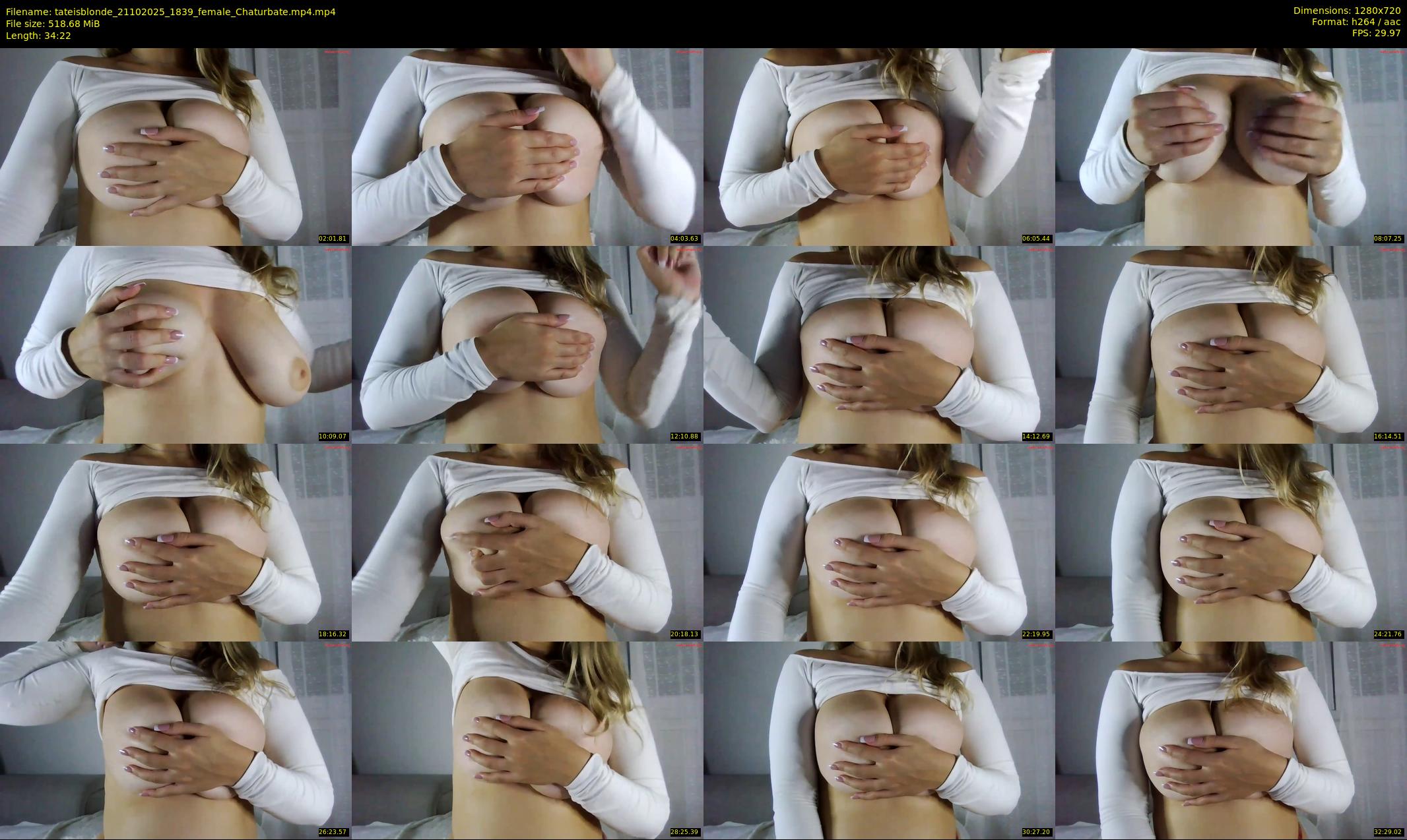 tateisblonde — 35 minute Chaturbate female cam show recording, 720p, Oct 21, 2025