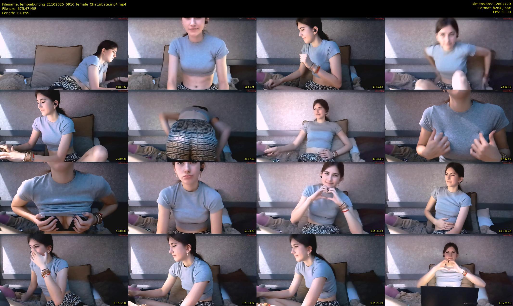 tempiebunting — 101 minute Chaturbate female cam show recording, 720p, Oct 21, 2025