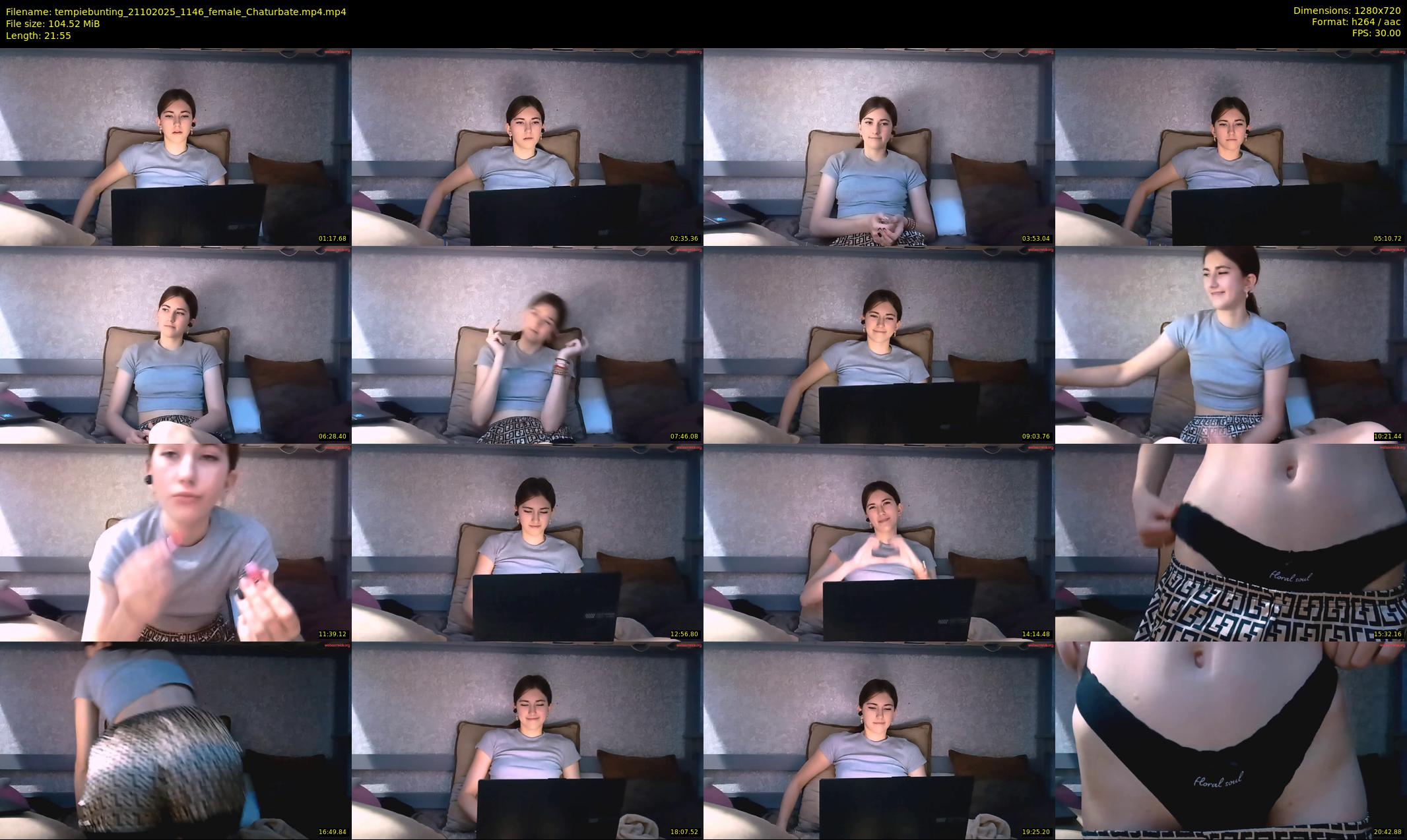 tempiebunting — 22 minute Chaturbate female cam show recording, 720p, Oct 21, 2025