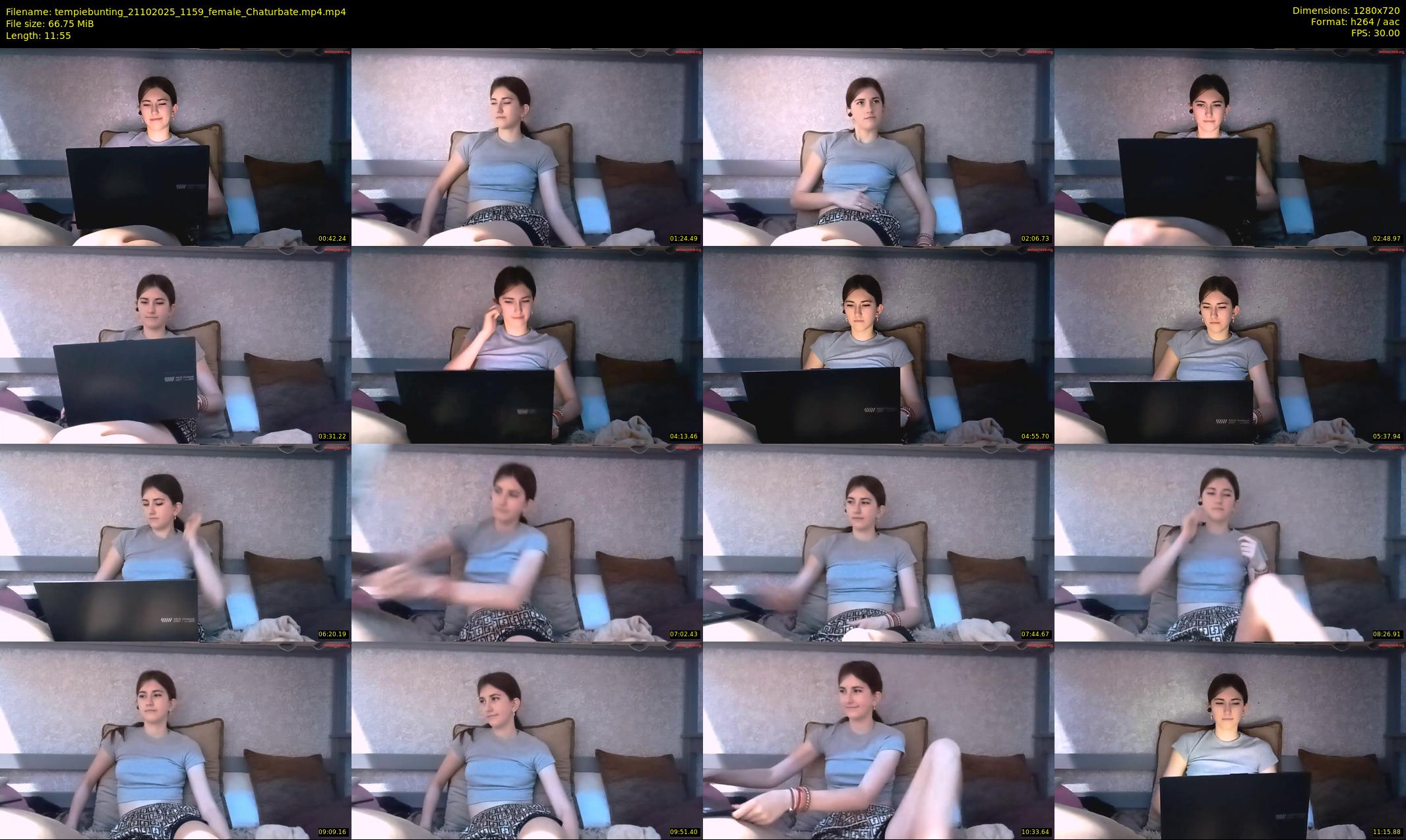 tempiebunting — 12 minute Chaturbate female cam show recording, 720p, Oct 21, 2025