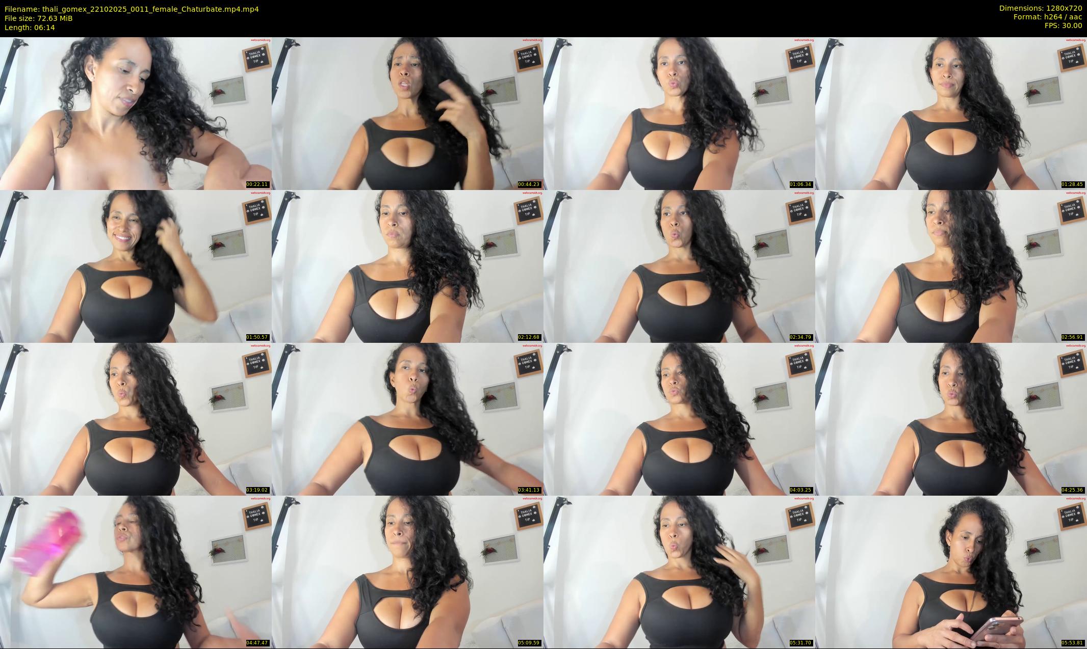 thali_gomex — 7 minute Chaturbate female cam show recording, 720p, Oct 22, 2025
