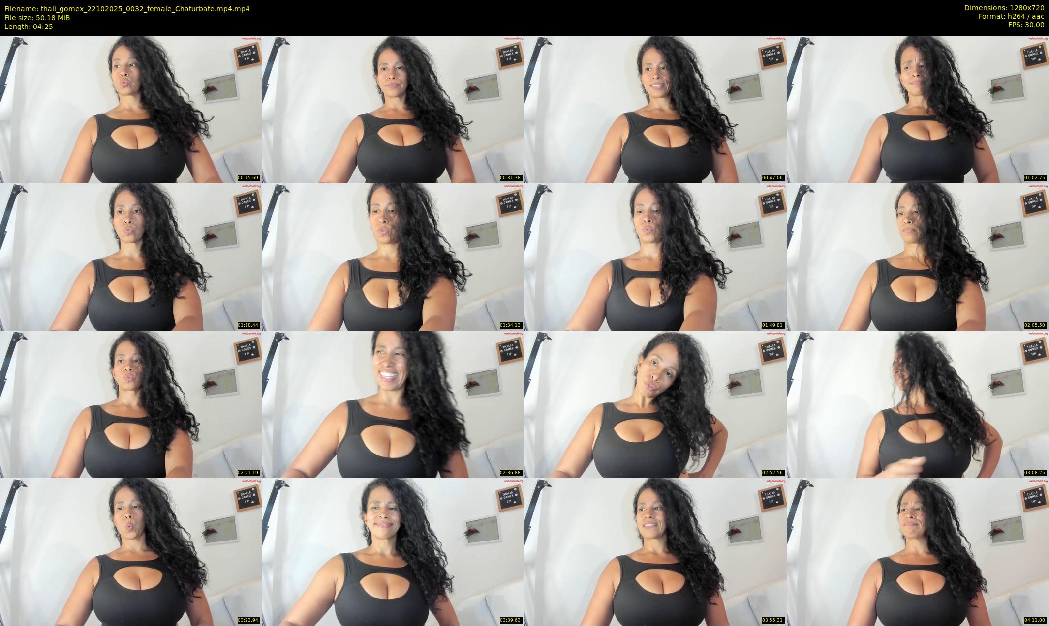 thali_gomex — 5 minute Chaturbate female cam show recording, 720p, Oct 22, 2025