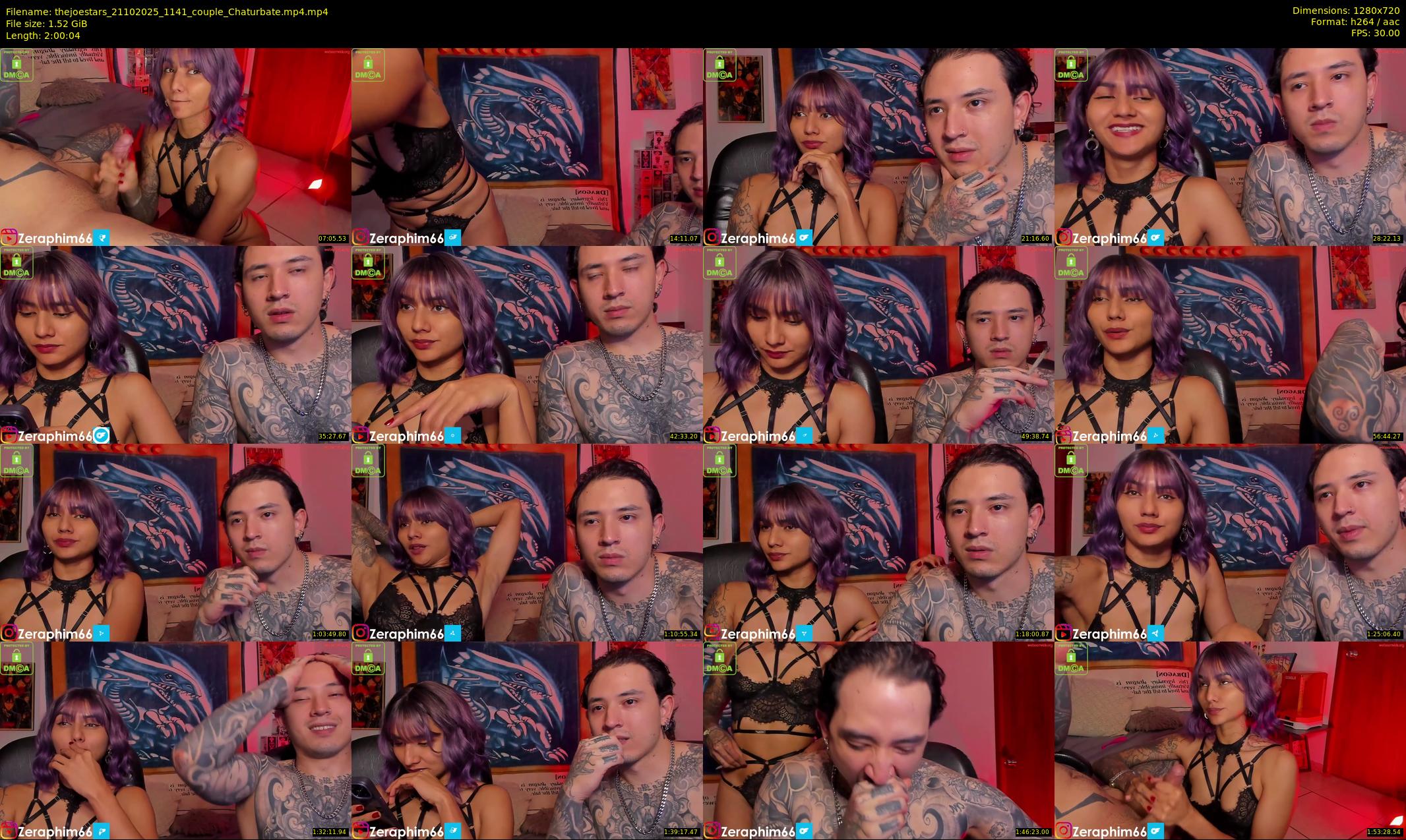 thejoestars — 121 minute Chaturbate couple cam show recording, 720p, Oct 21, 2025