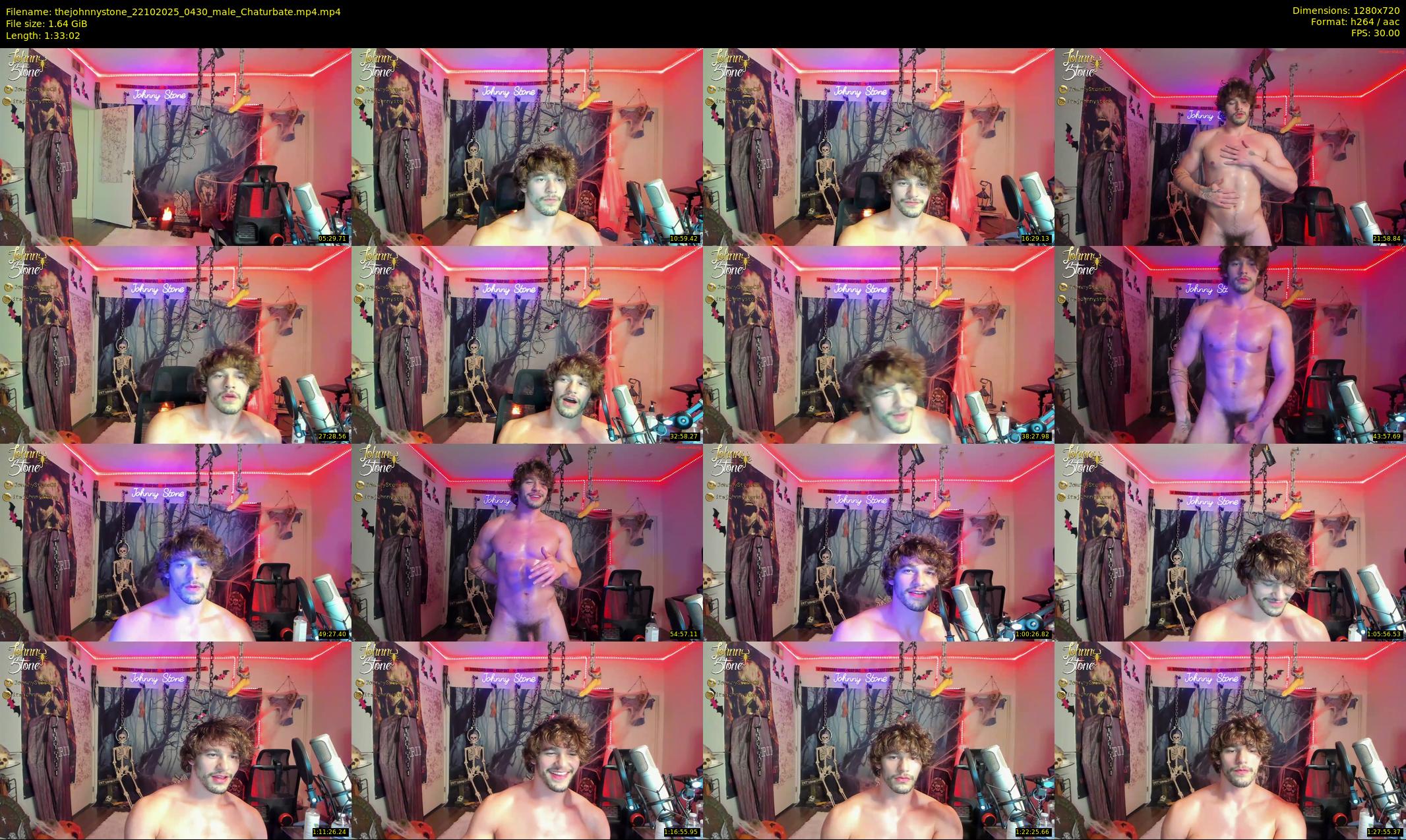thejohnnystone — 94 minute Chaturbate male cam show recording, 720p, Oct 22, 2025