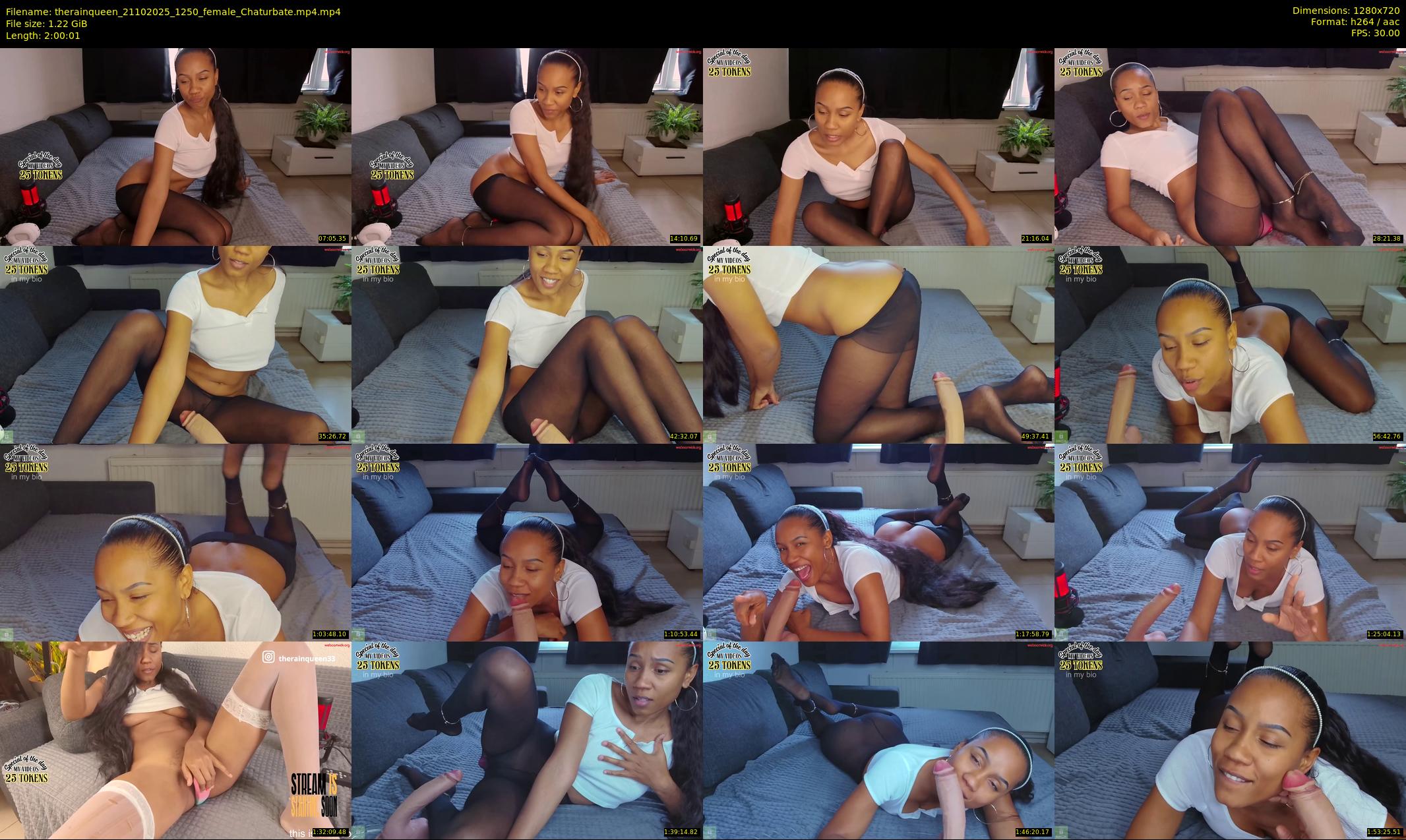 therainqueen — 121 minute Chaturbate female cam show recording, 720p, Oct 21, 2025