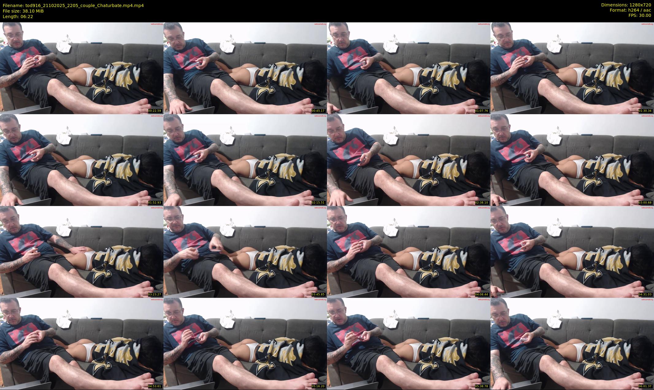 tod916 — 7 minute Chaturbate couple cam show recording, 720p, Oct 21, 2025