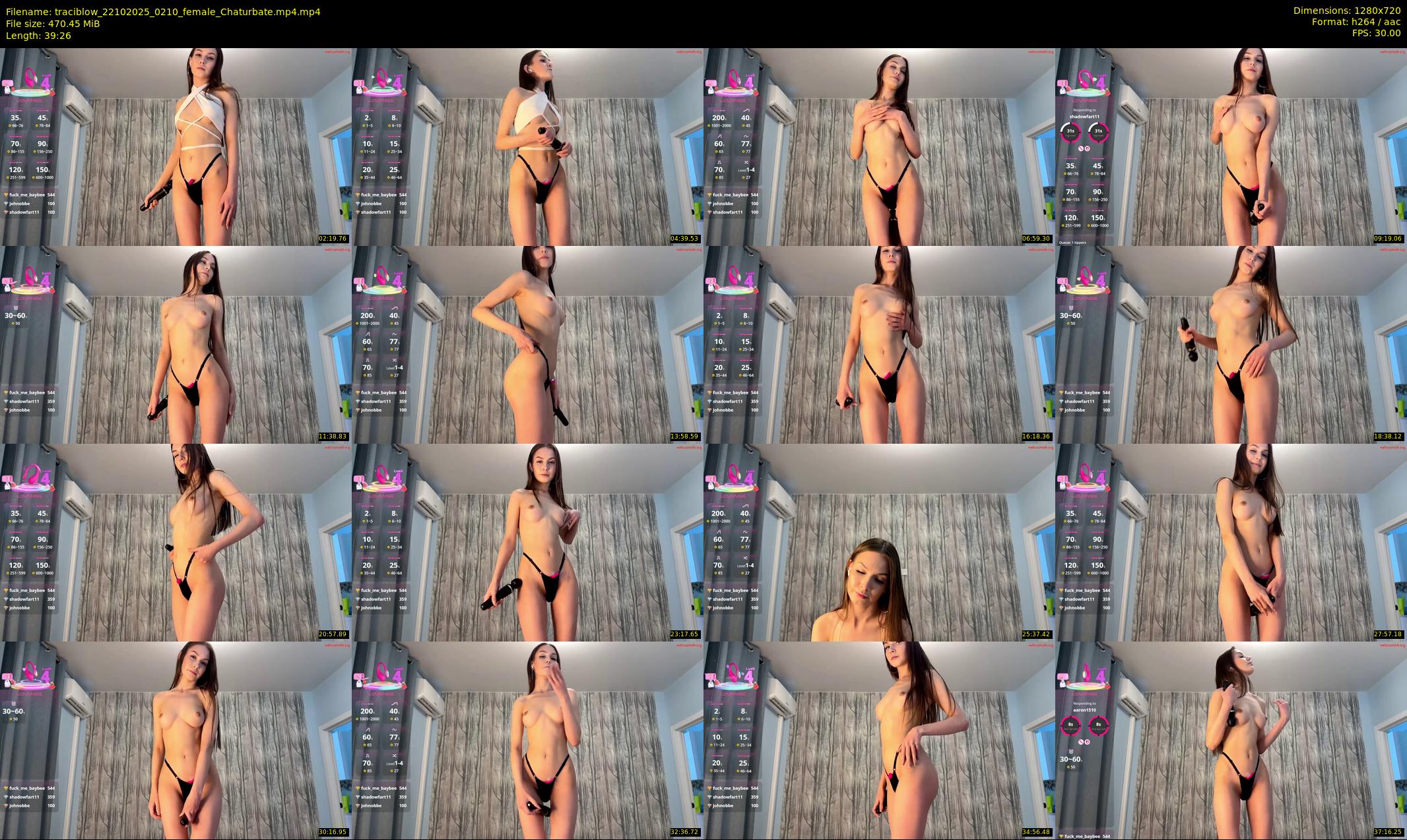 traciblow — 40 minute Chaturbate female cam show recording, 720p, Oct 22, 2025