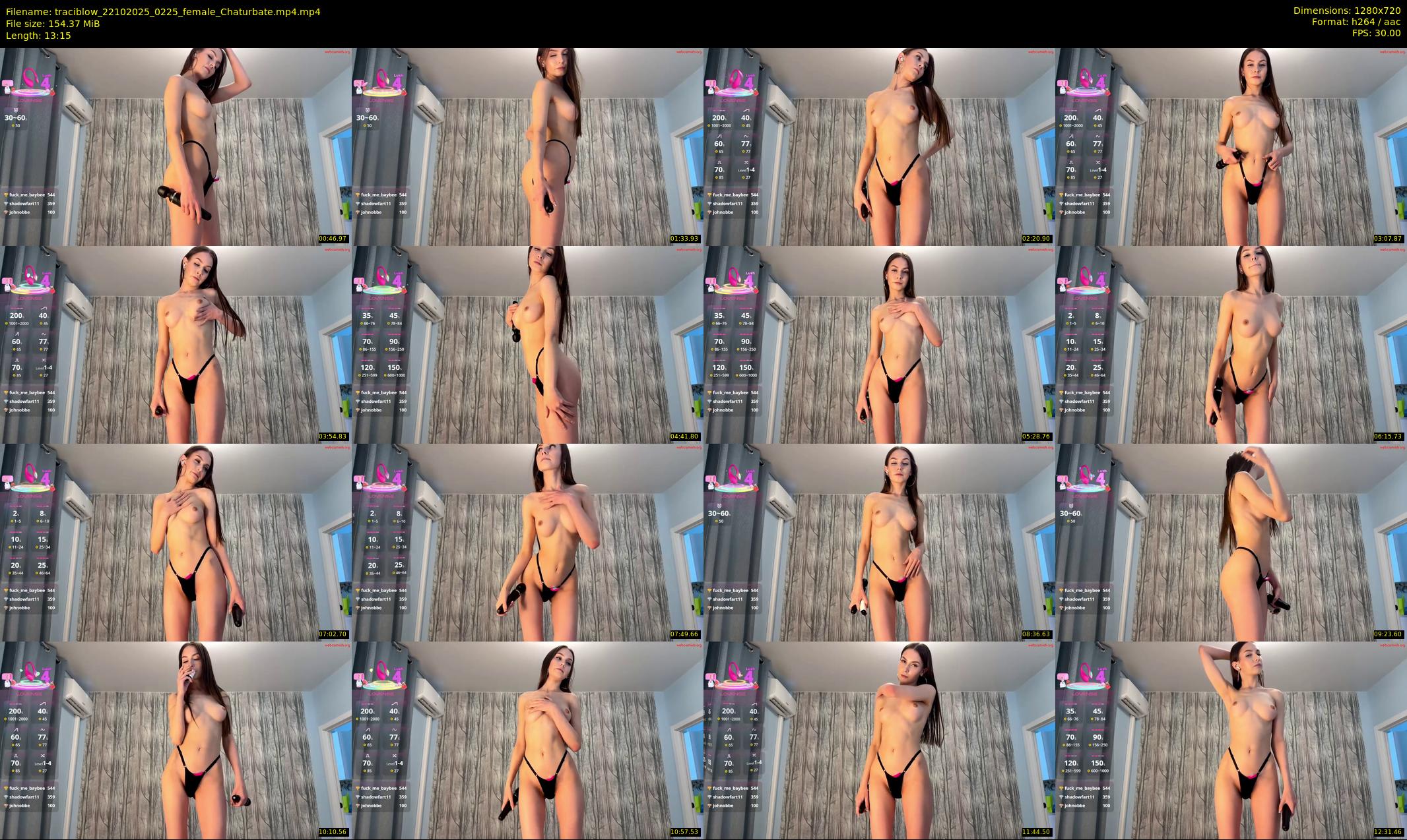 traciblow — 14 minute Chaturbate female cam show recording, 720p, Oct 22, 2025