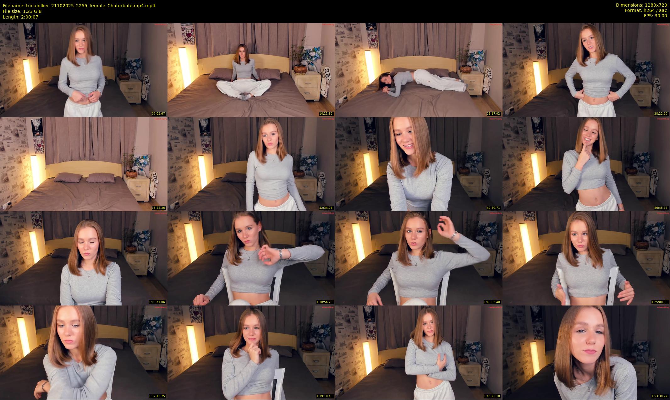trinahillier — 121 minute Chaturbate female cam show recording, 720p, Oct 21, 2025