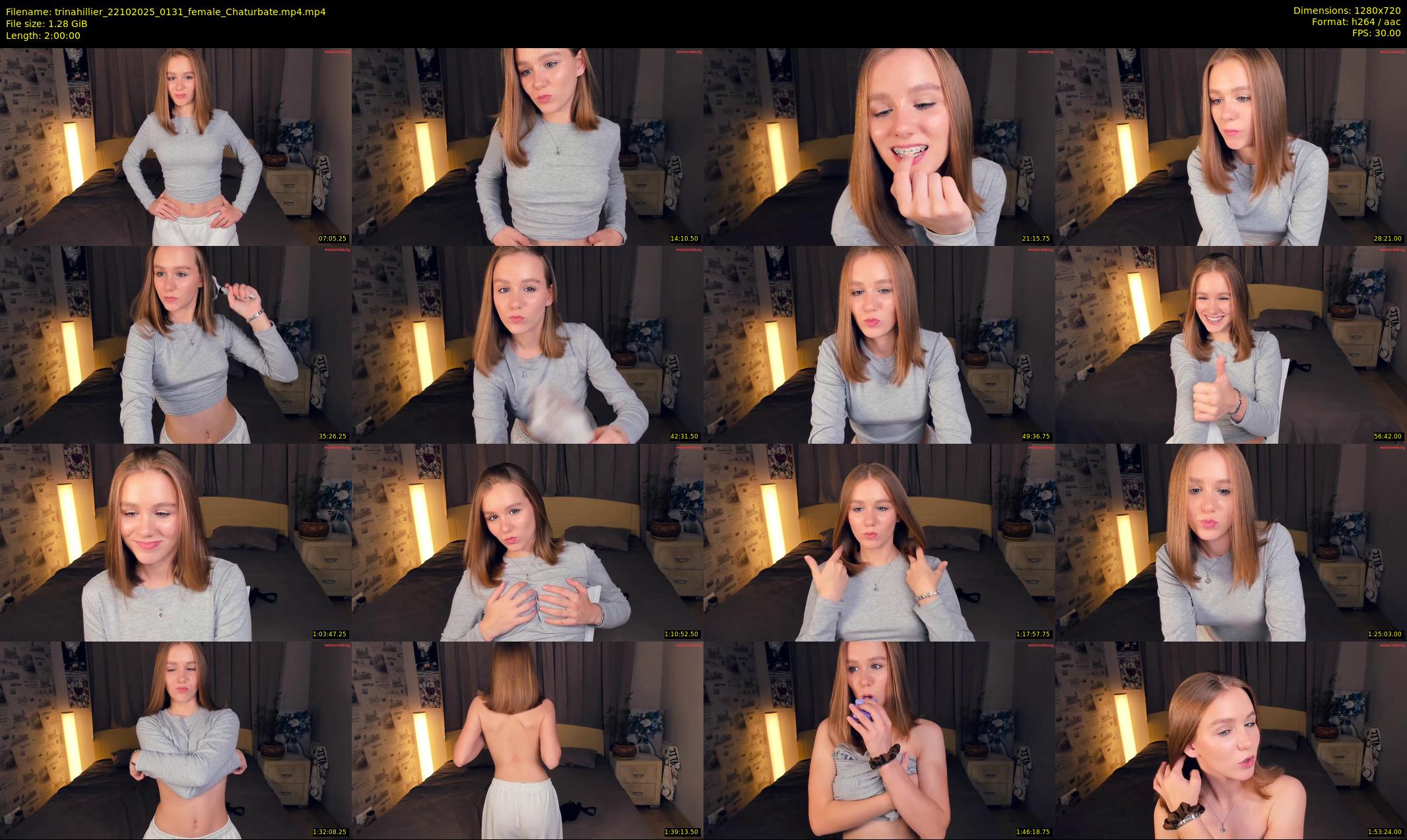 trinahillier — 120 minute Chaturbate female cam show recording, 720p, Oct 22, 2025