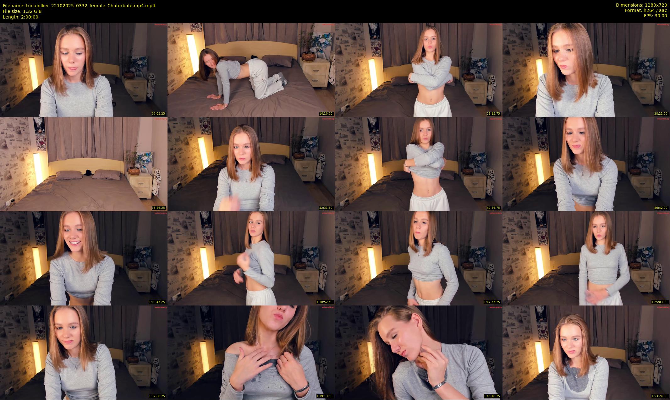 trinahillier — 120 minute Chaturbate female cam show recording, 720p, Oct 22, 2025