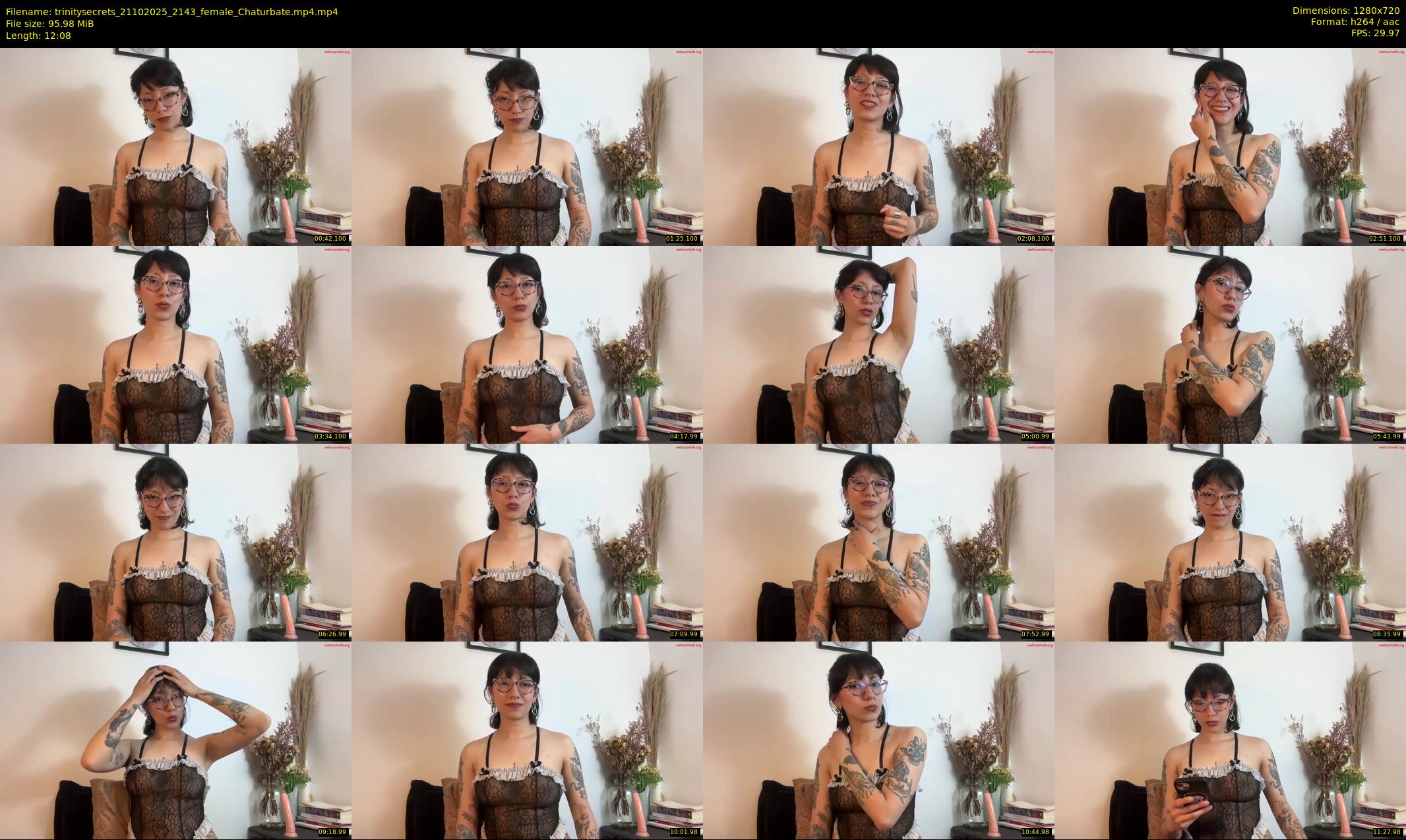 trinitysecrets — 13 minute Chaturbate female cam show recording, 720p, Oct 21, 2025