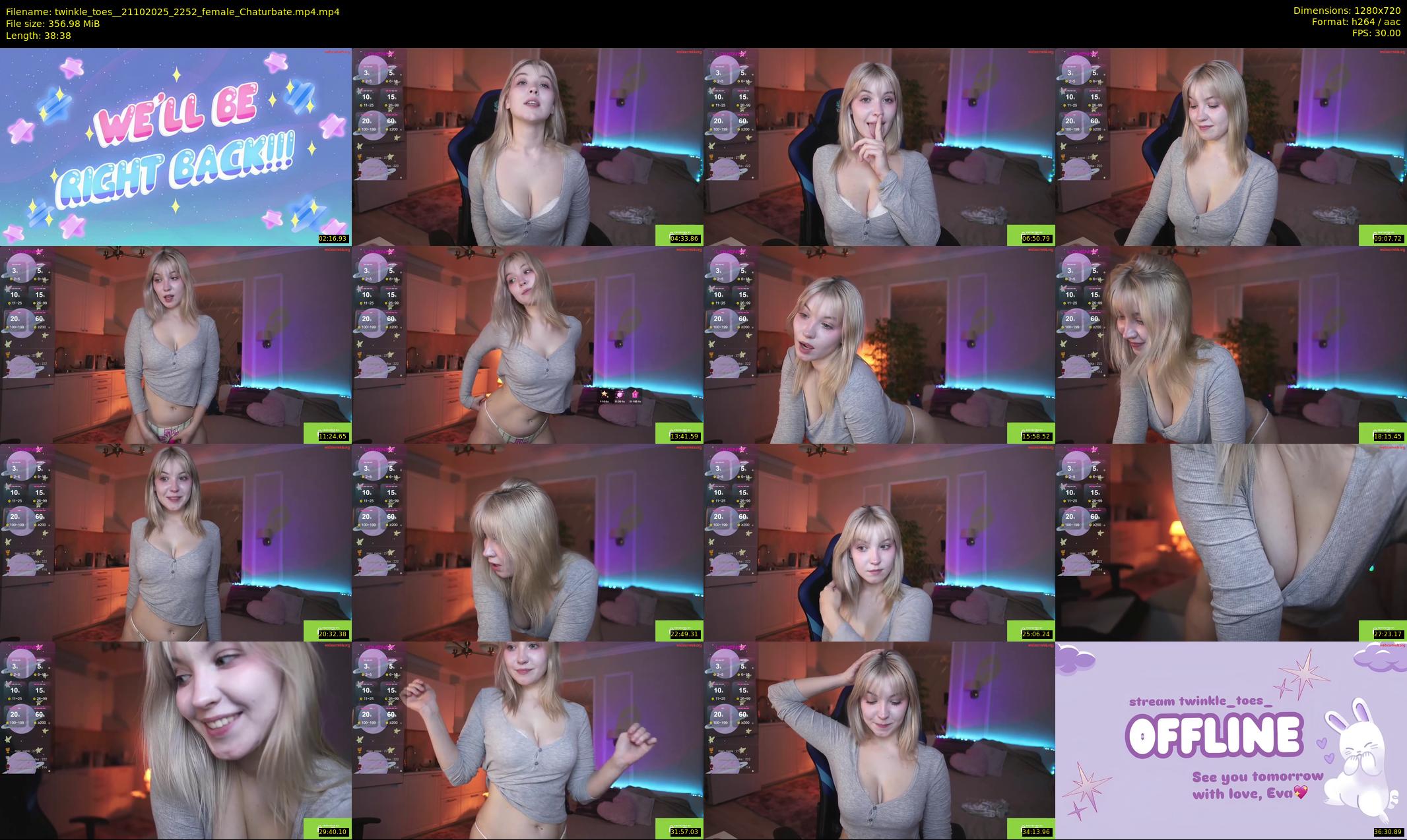 twinkle_toes_ — 39 minute Chaturbate female cam show recording, 720p, Oct 21, 2025