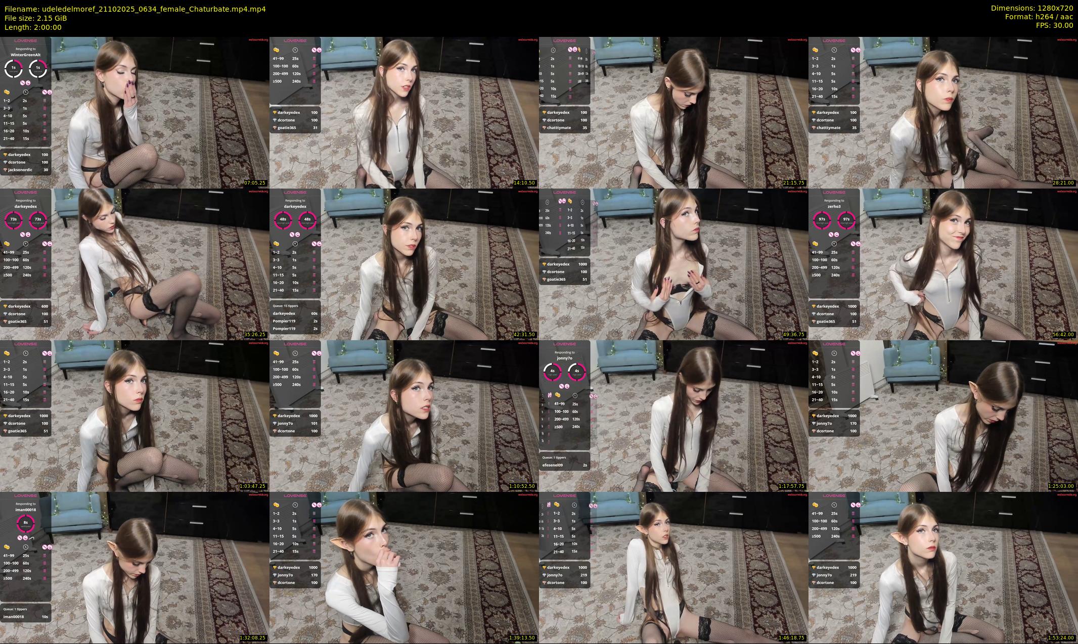 udeledelmoref — 120 minute Chaturbate female cam show recording, 720p, Oct 21, 2025