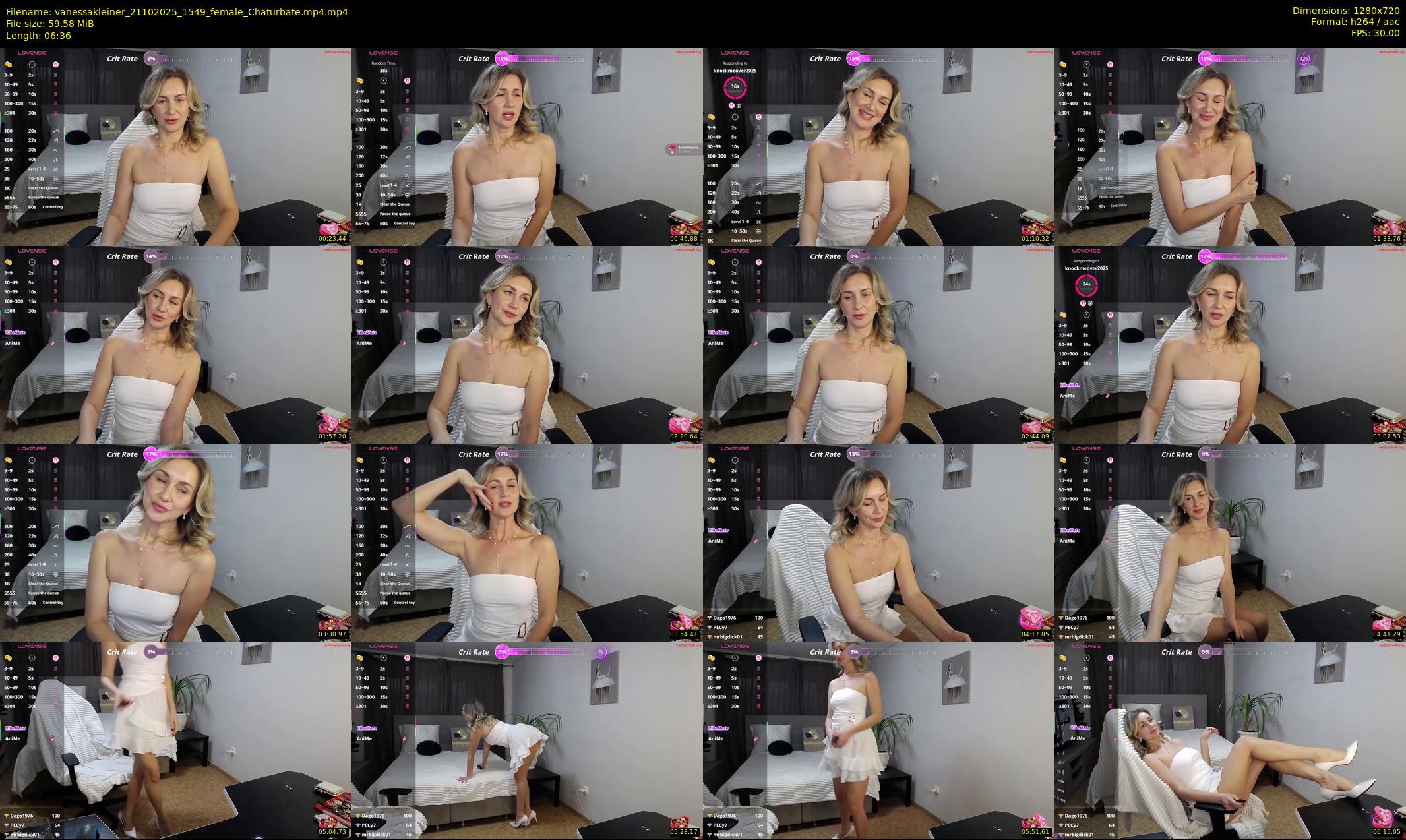 vanessakleiner — 7 minute Chaturbate female cam show recording, 720p, Oct 21, 2025