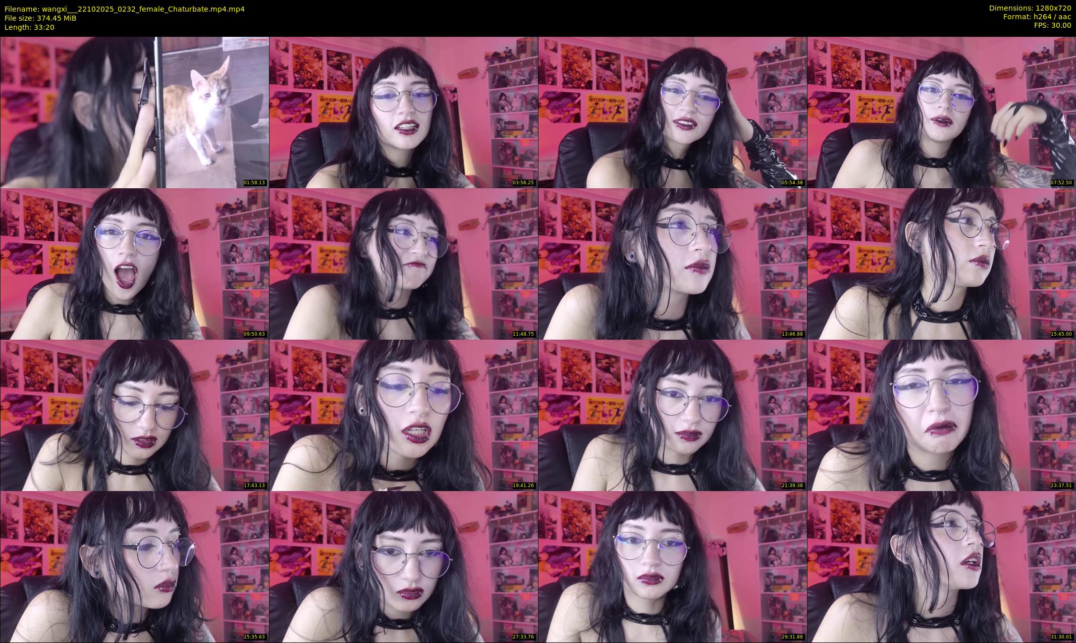 wangxi__ — 34 minute Chaturbate female cam show recording, 720p, Oct 22, 2025