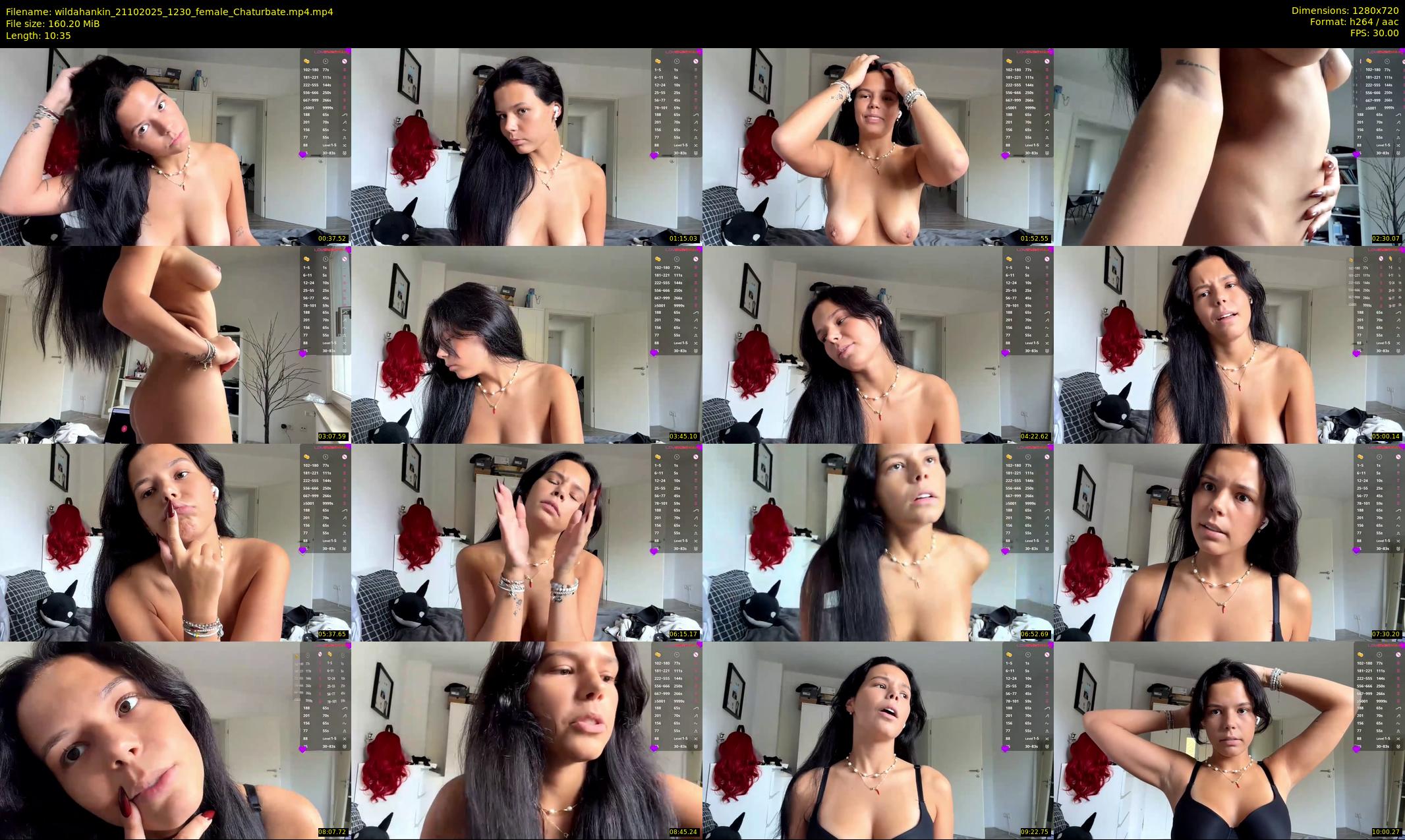 wildahankin — 11 minute Chaturbate female cam show recording, 720p, Oct 21, 2025