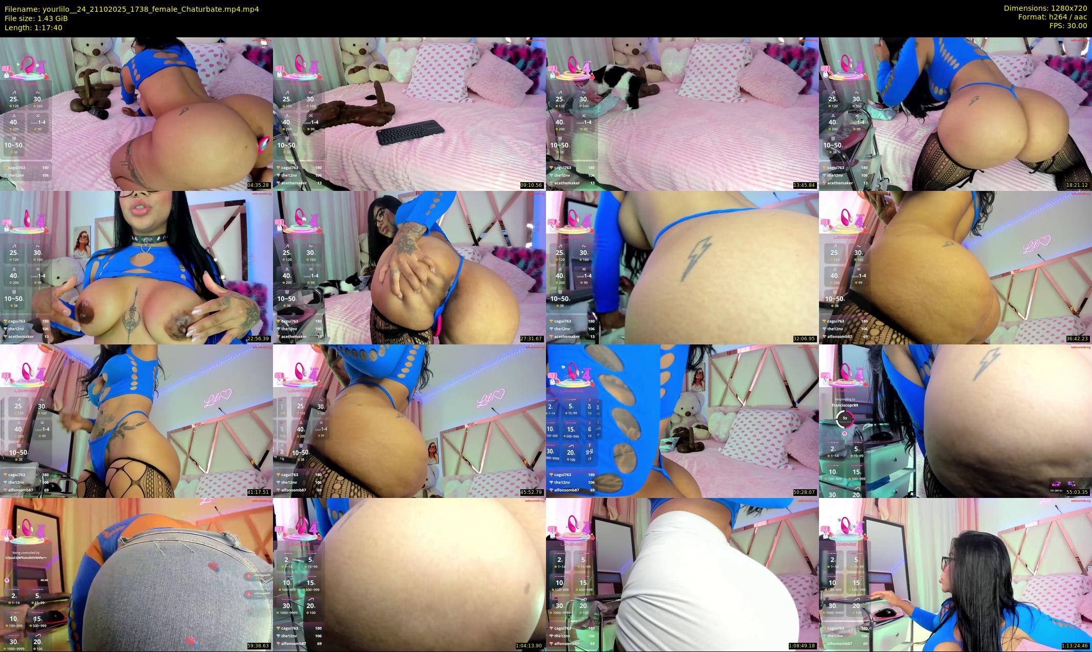 yourlilo__24 — 78 minute Chaturbate female cam show recording, 720p, Oct 21, 2025