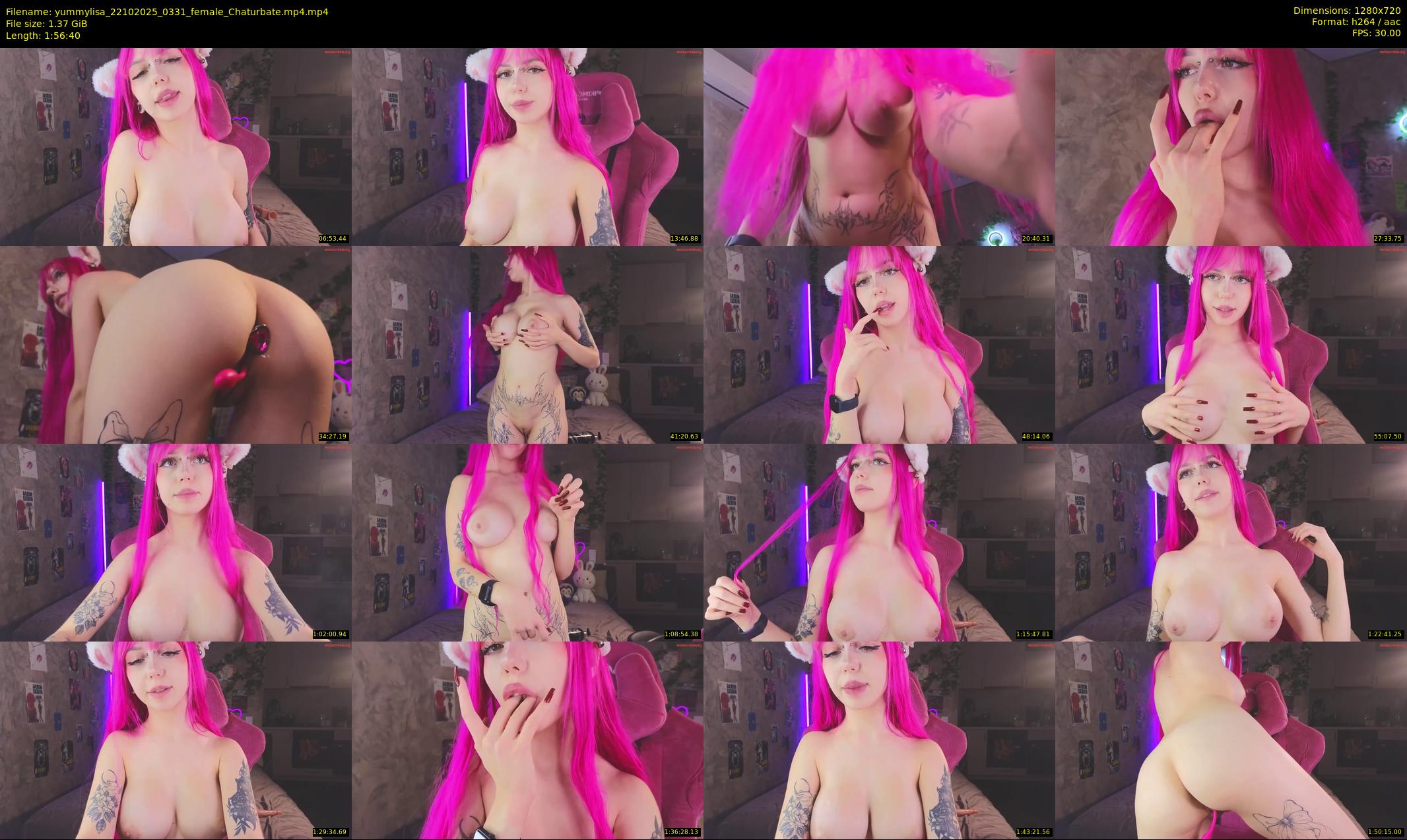 yummylisa — 117 minute Chaturbate female cam show recording, 720p, Oct 22, 2025