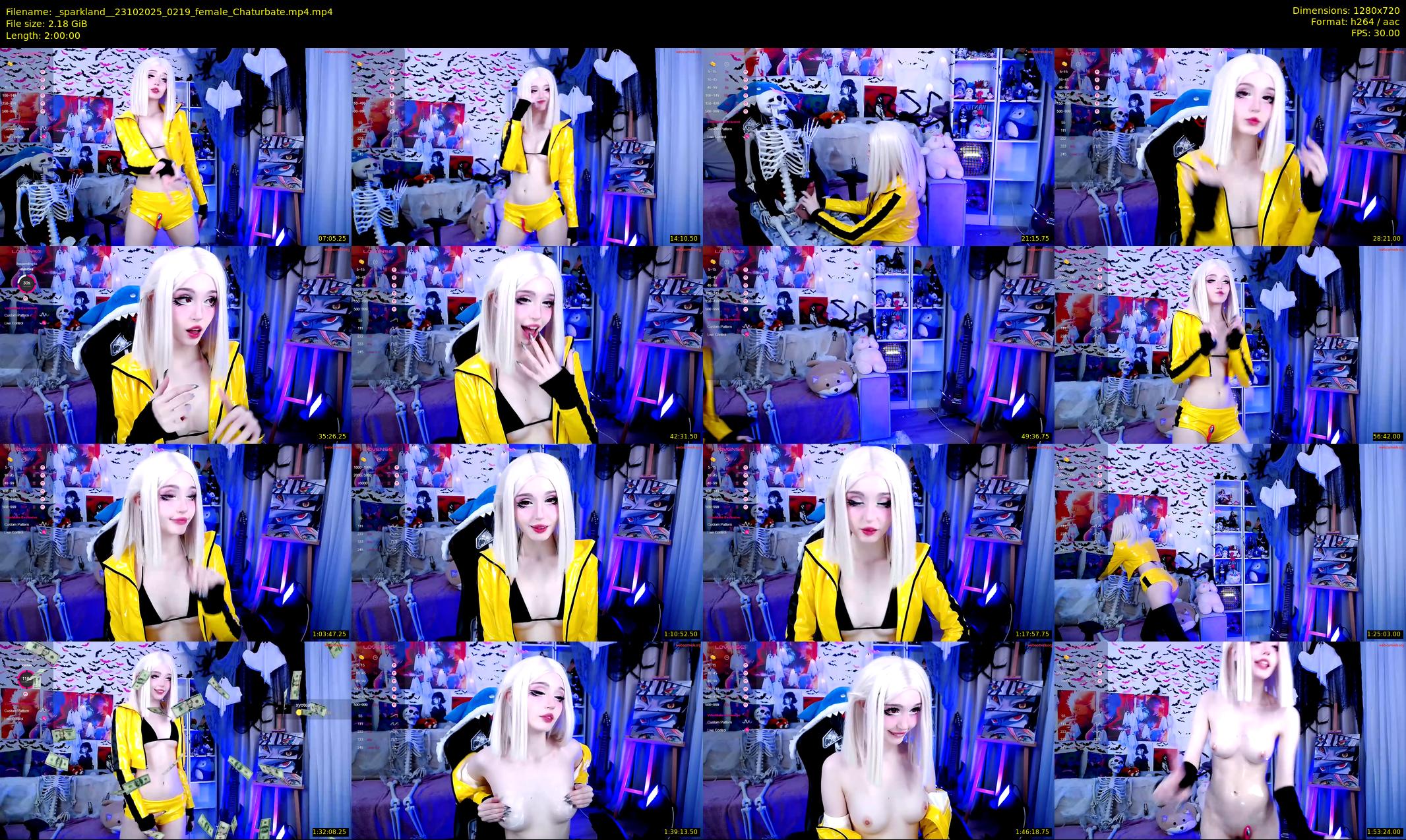 _sparkland_ — 120 minute Chaturbate female cam show recording, 720p, Oct 23, 2025