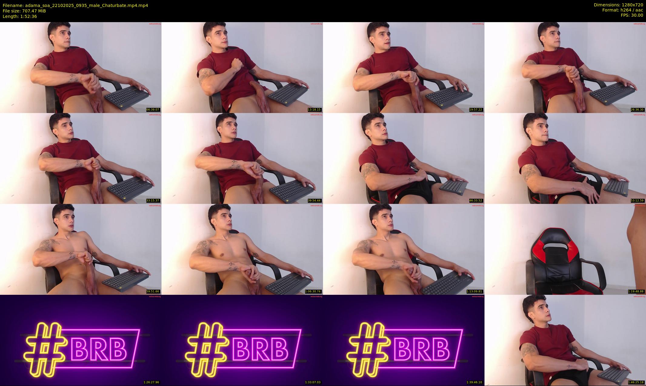 adama_soa — 113 minute Chaturbate male cam show recording, 720p, Oct 22, 2025