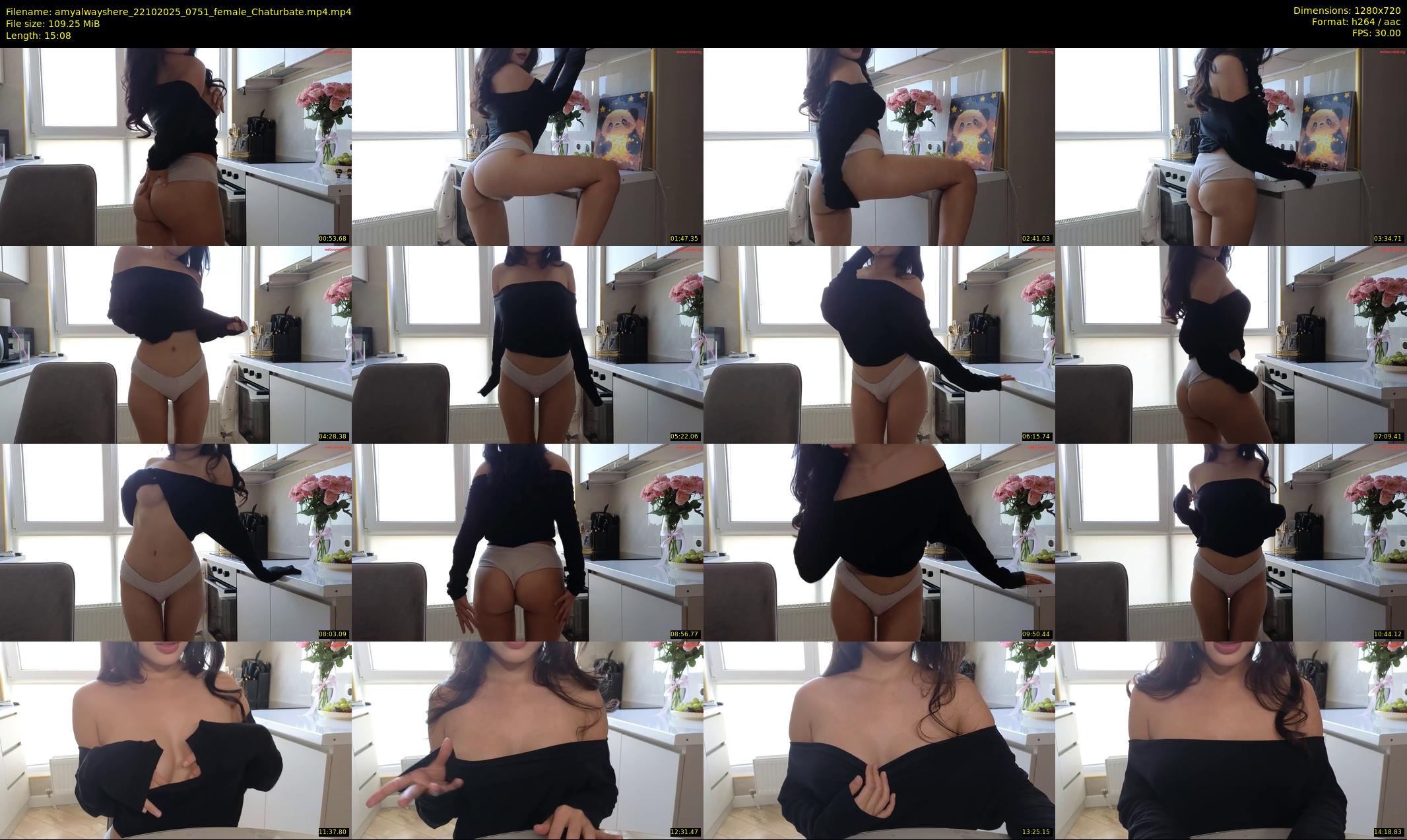 amyalwayshere — 16 minute Chaturbate female cam show recording, 720p, Oct 22, 2025