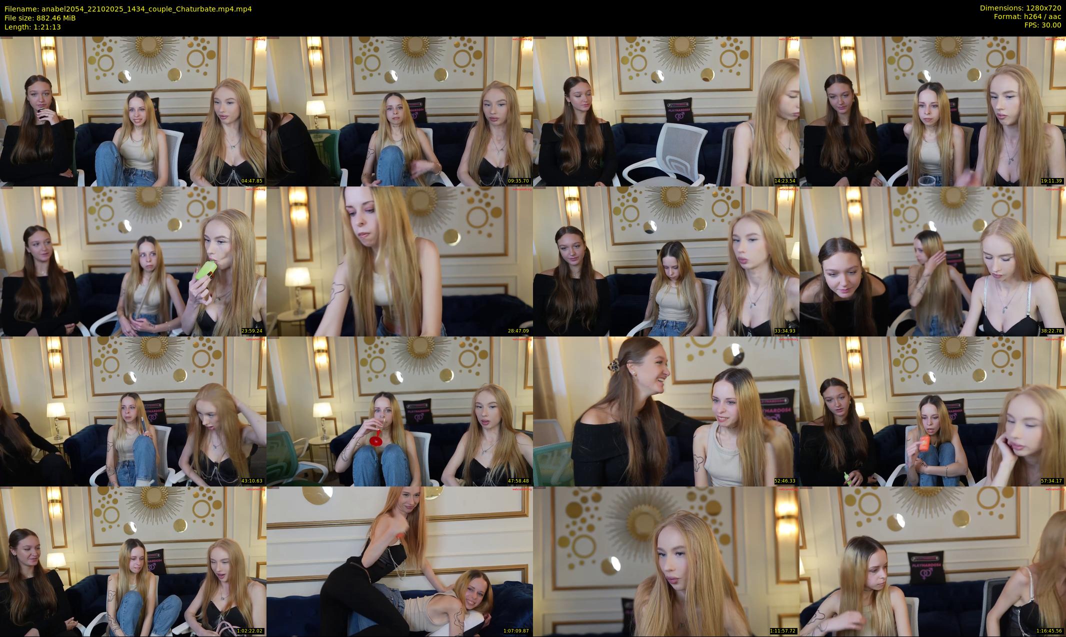 anabel2054 — 82 minute Chaturbate female cam show recording, 720p, Oct 22, 2025