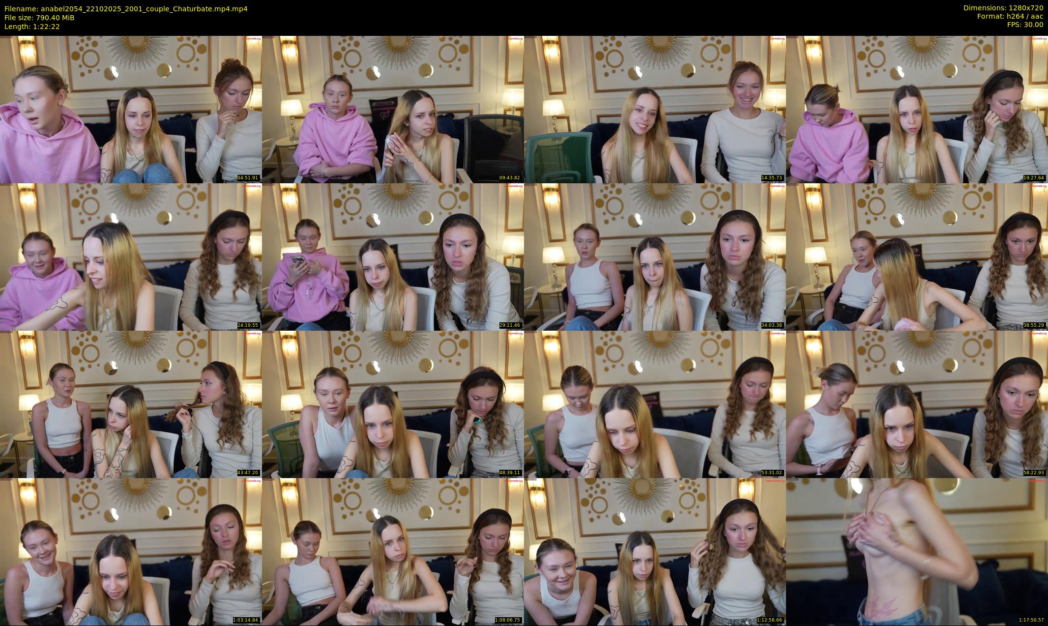 anabel2054 — 83 minute Chaturbate female cam show recording, 720p, Oct 22, 2025