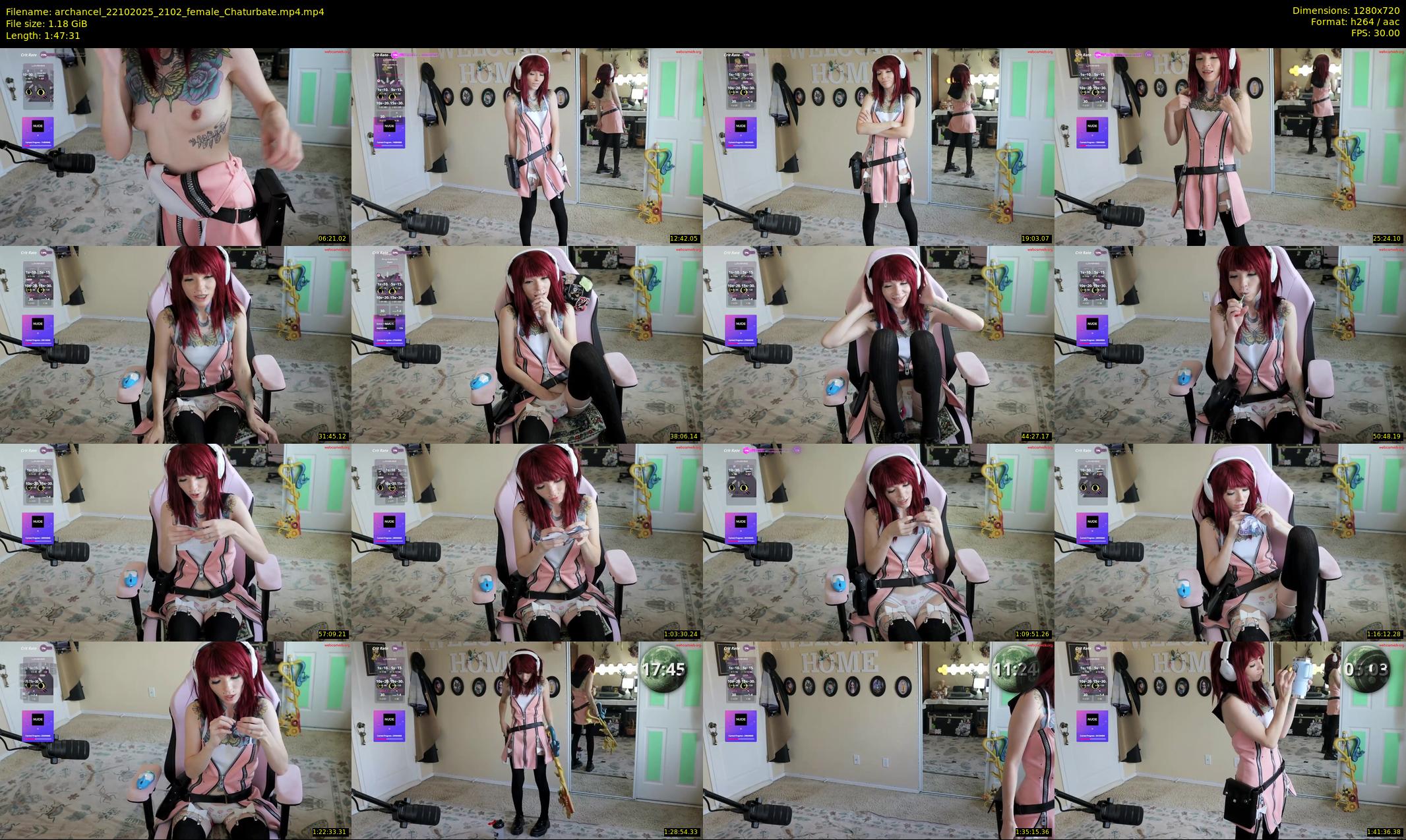 archancel — 108 minute Chaturbate female cam show recording, 720p, Oct 22, 2025