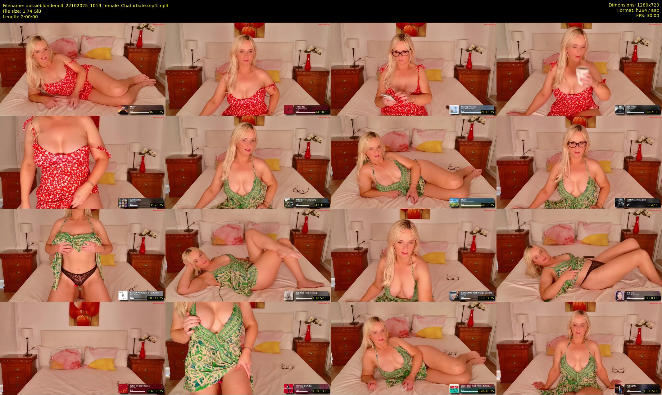 aussieblondemilf — 120 minute Chaturbate female cam show recording, 720p, Oct 22, 2025