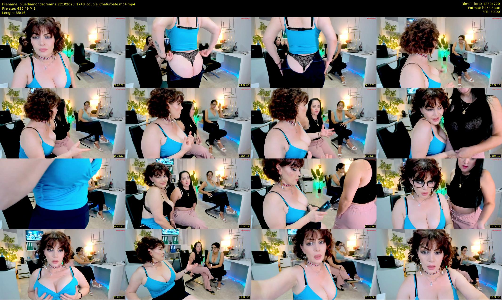 bluediamondsdreams — 36 minute Chaturbate couple cam show recording, 720p, Oct 22, 2025