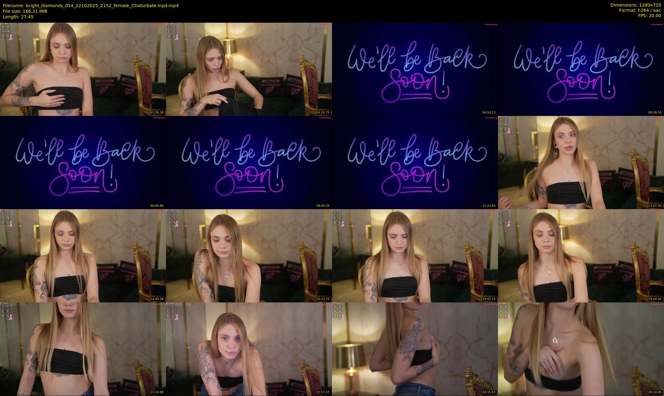 bright_diamonds_054 — 28 minute Chaturbate couple cam show recording, 720p, Oct 22, 2025