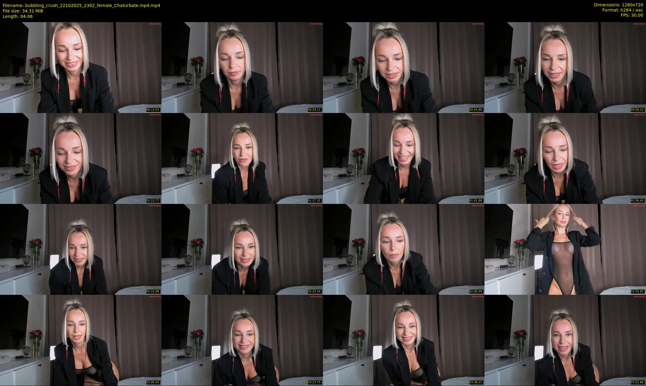 bubbling_crush — 5 minute Chaturbate female cam show recording, 720p, Oct 22, 2025