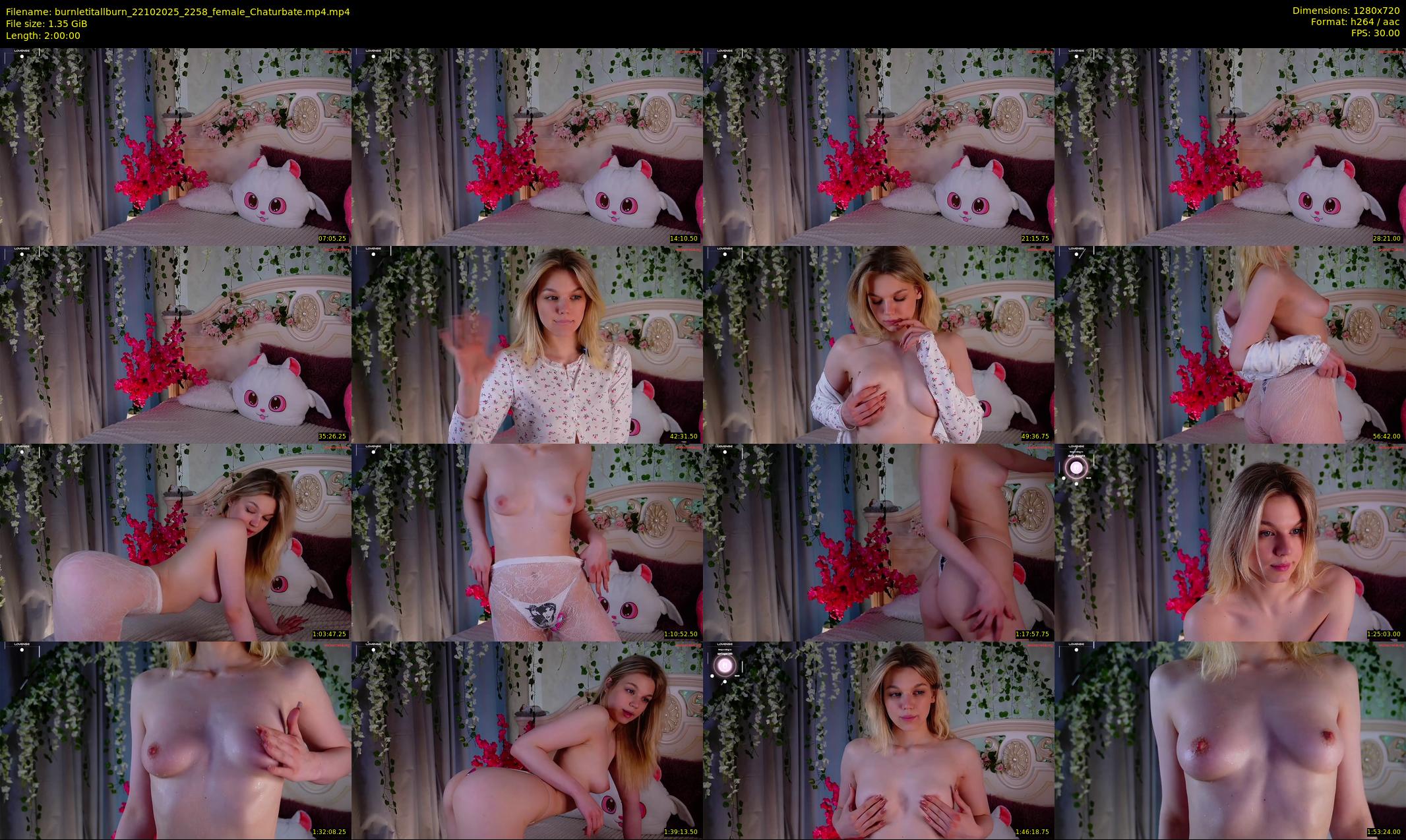 burnletitallburn — 120 minute Chaturbate female cam show recording, 720p, Oct 22, 2025