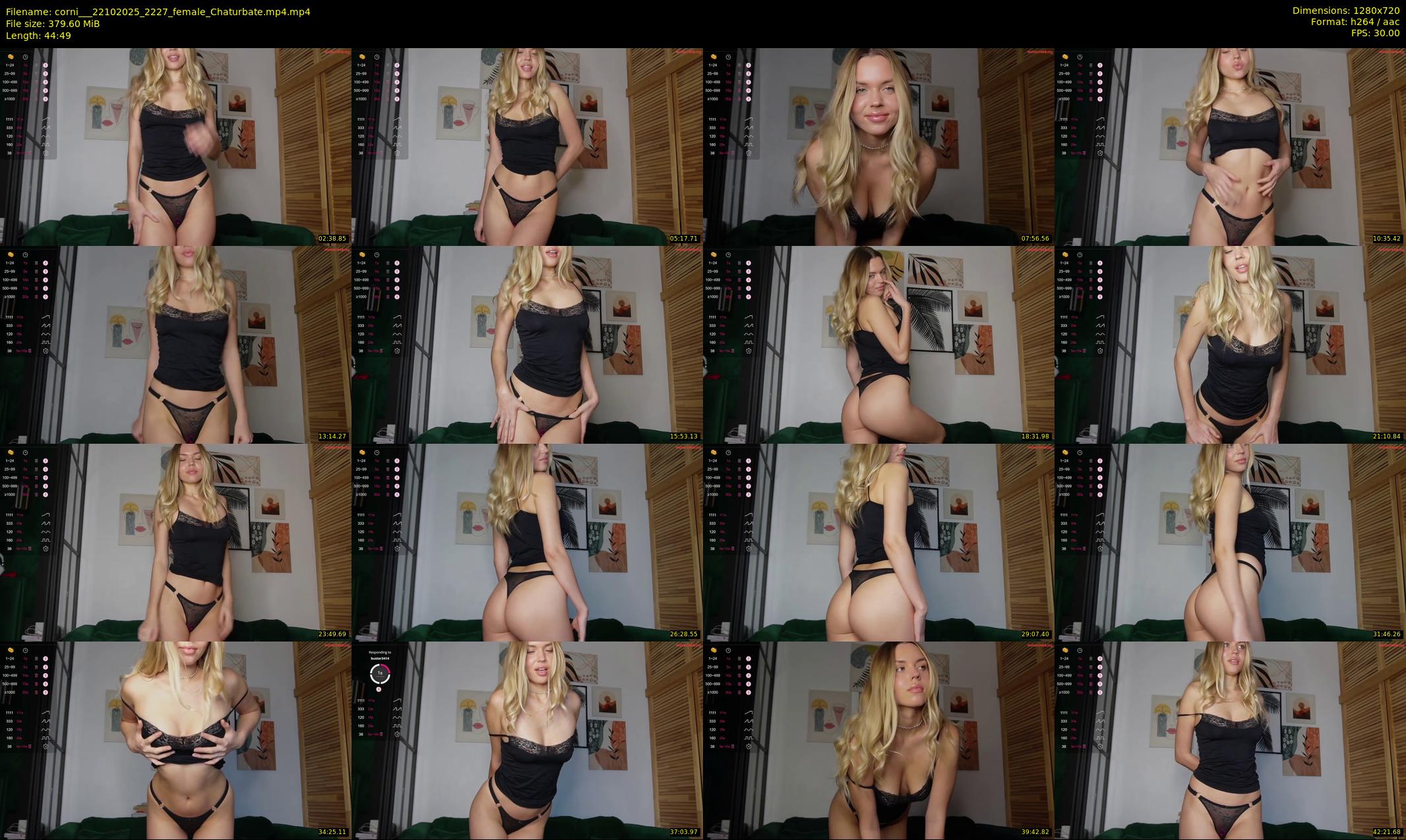 corni__ — 45 minute Chaturbate female cam show recording, 720p, Oct 22, 2025