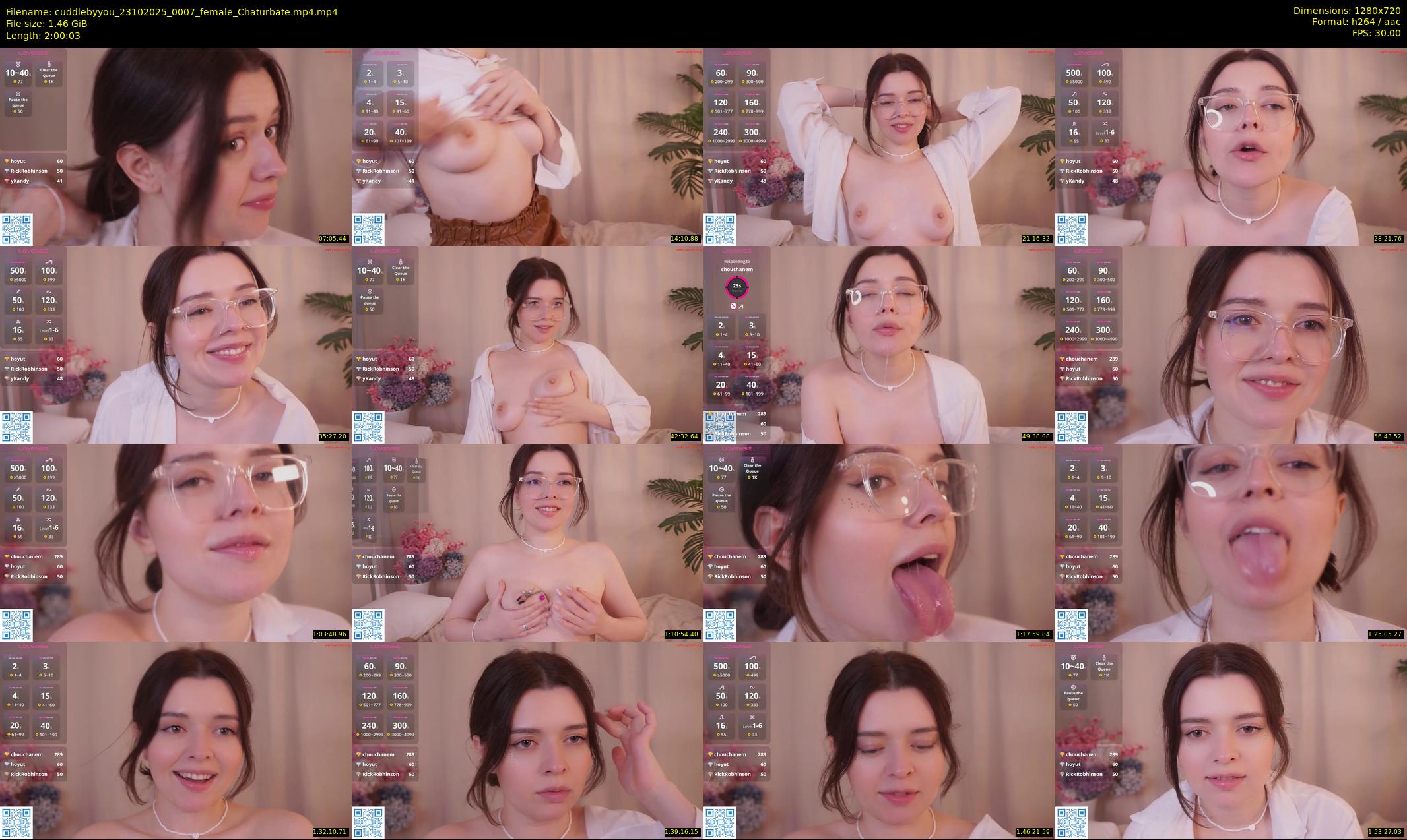 cuddlebyyou — 121 minute Chaturbate female cam show recording, 720p, Oct 23, 2025