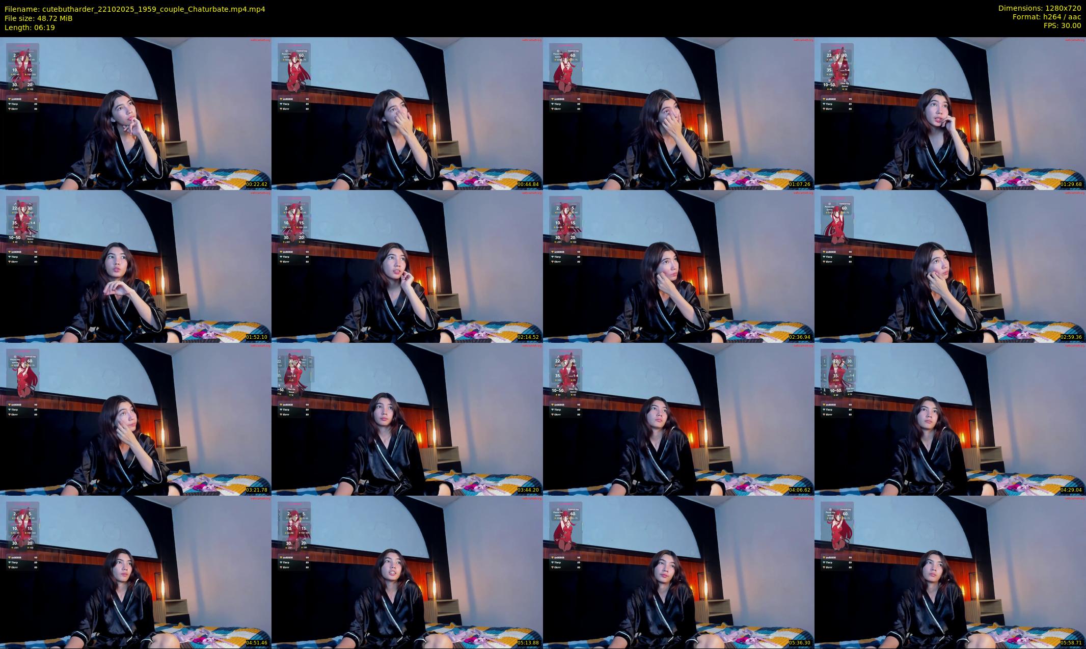 cutebutharder — 7 minute Chaturbate couple cam show recording, 720p, Oct 22, 2025
