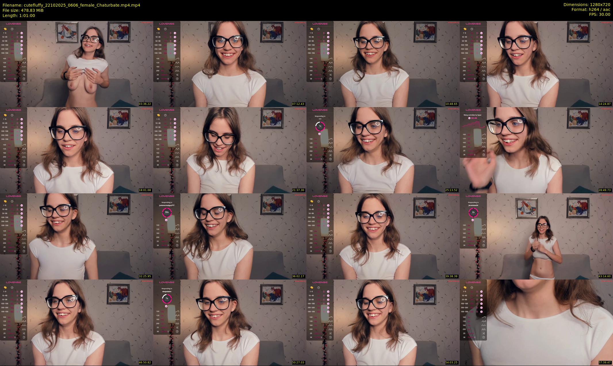 cutefluffy — 61 minute Chaturbate female cam show recording, 720p, Oct 22, 2025