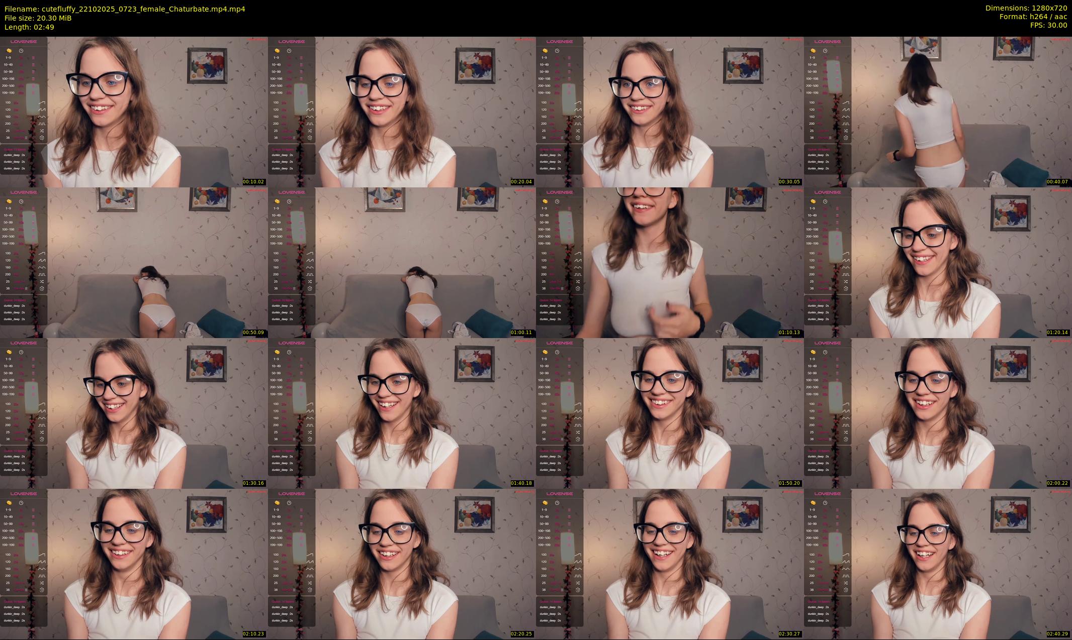 cutefluffy — 3 minute Chaturbate female cam show recording, 720p, Oct 22, 2025
