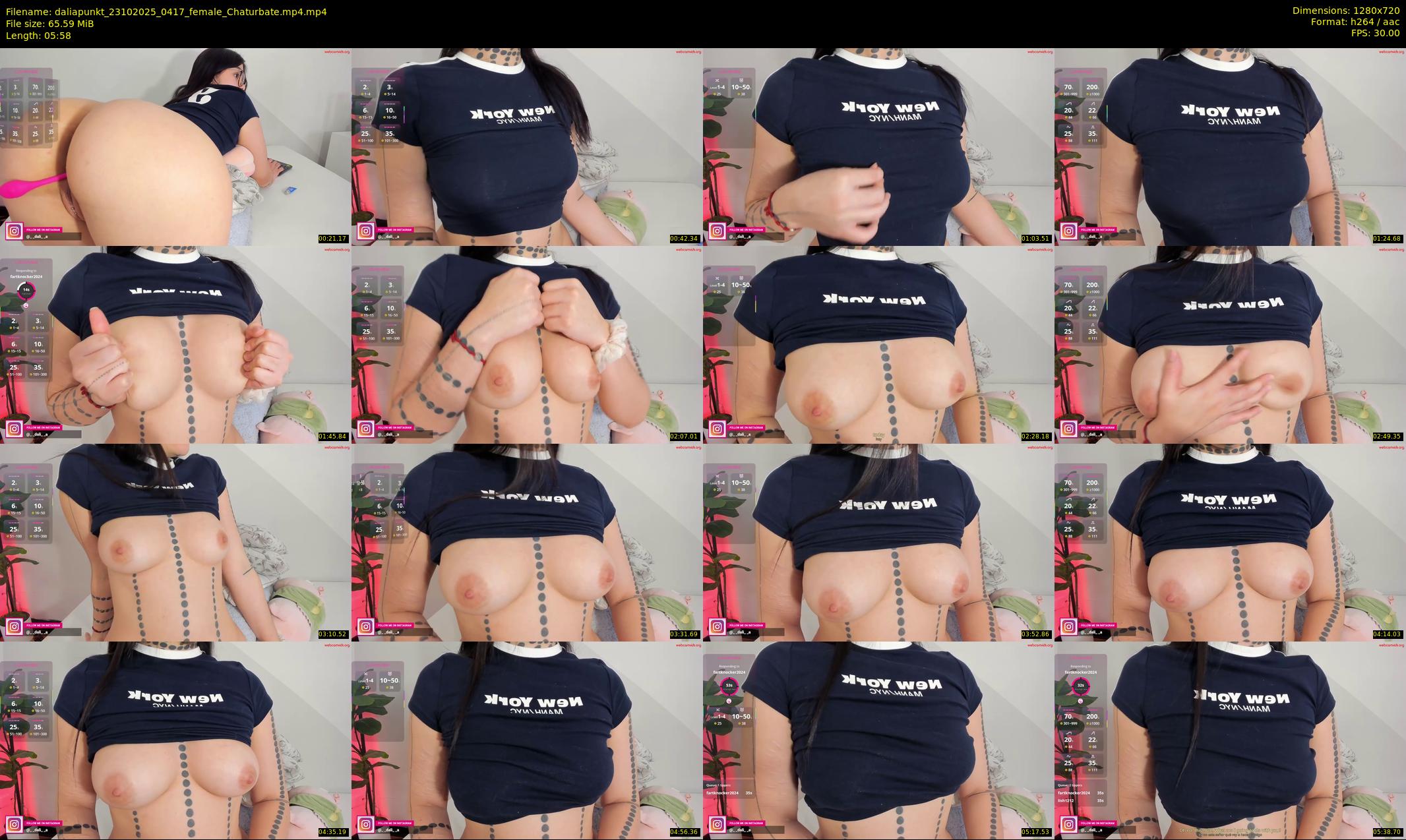 daliapunkt — 6 minute Chaturbate female cam show recording, 720p, Oct 23, 2025