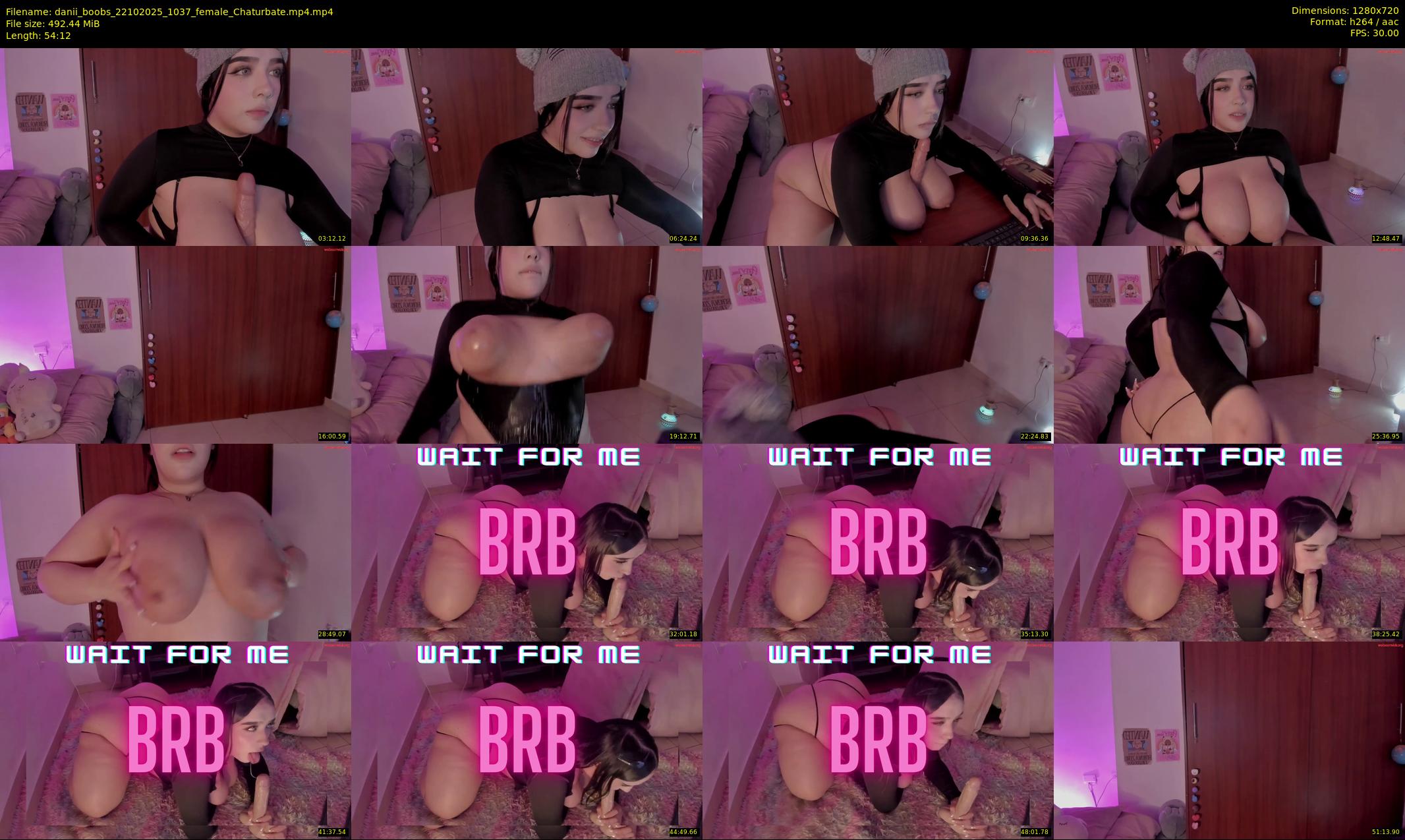 danii_boobs — 55 minute Chaturbate female cam show recording, 720p, Oct 22, 2025