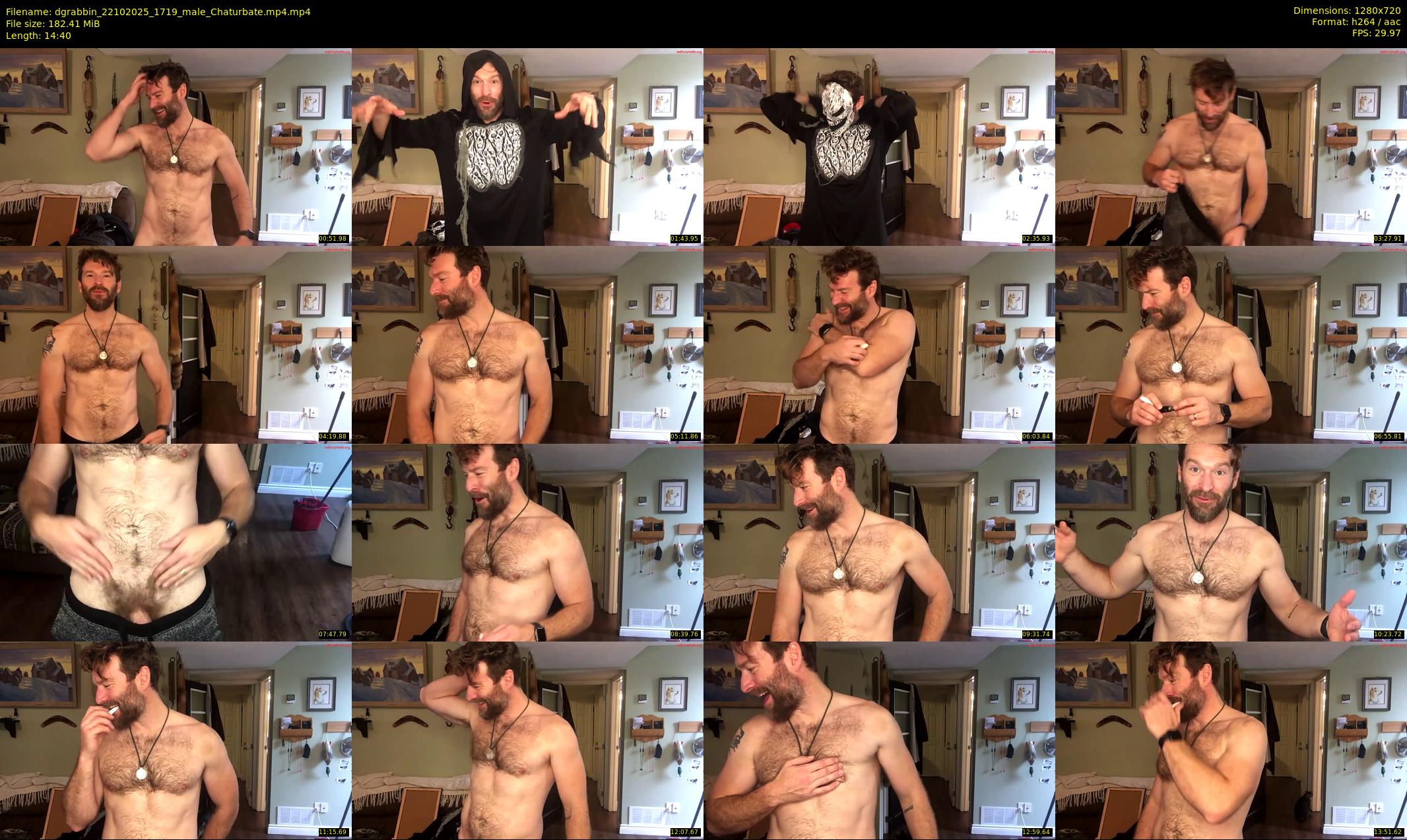 dgrabbin — 15 minute Chaturbate male cam show recording, 720p, Oct 22, 2025