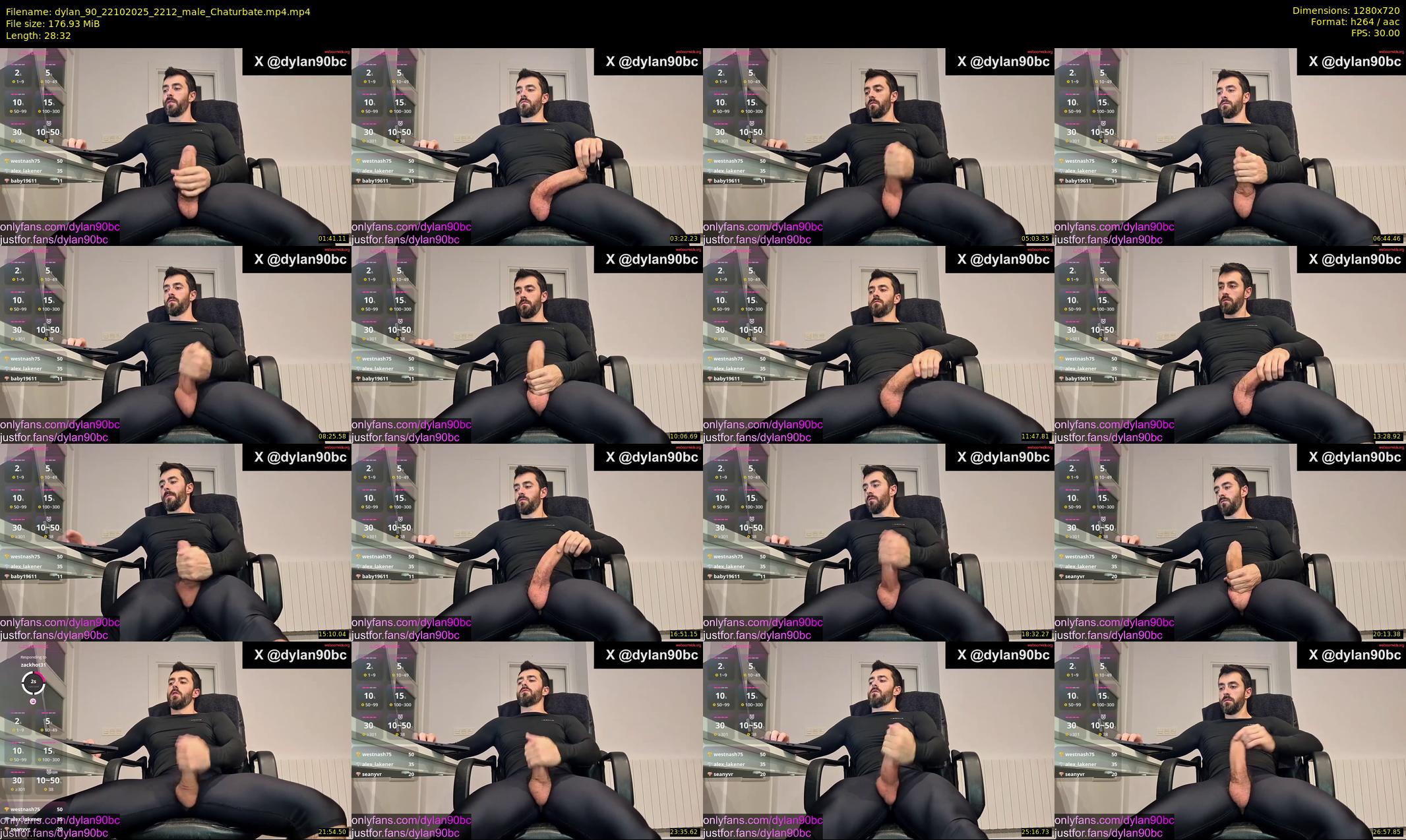 dylan_90 — 29 minute Chaturbate male cam show recording, 720p, Oct 22, 2025