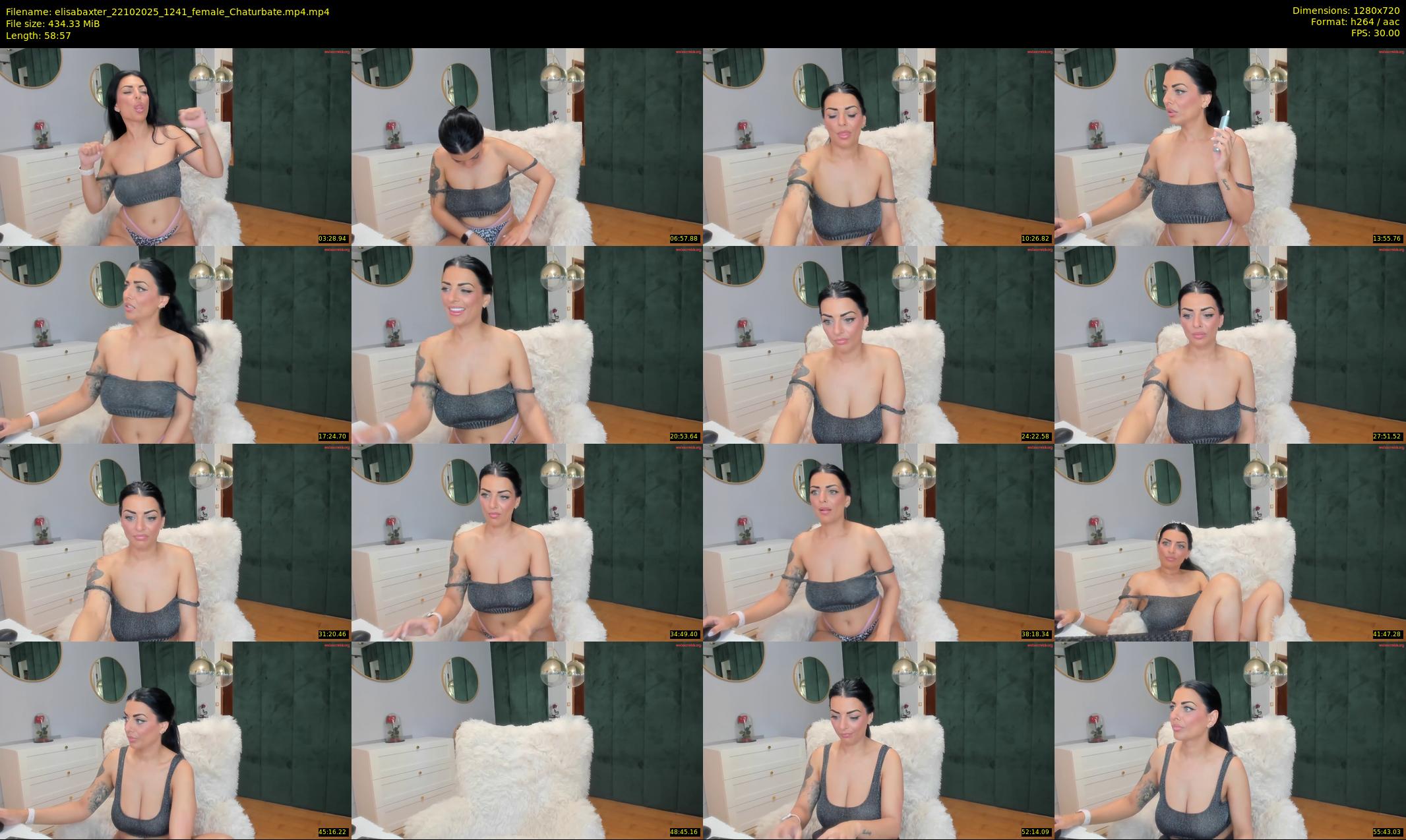 elisabaxter — 59 minute Chaturbate female cam show recording, 720p, Oct 22, 2025