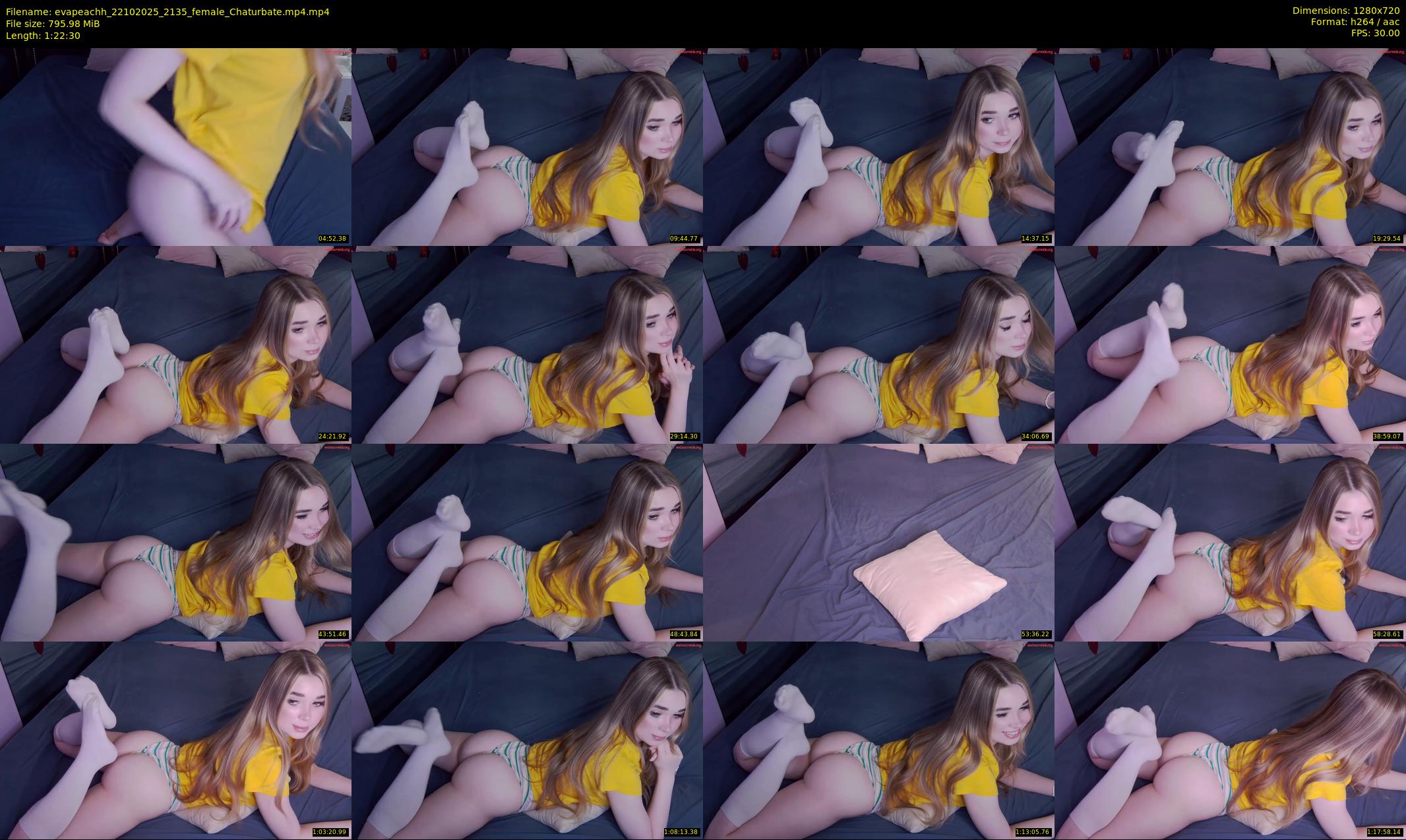 evapeachh — 83 minute Chaturbate female cam show recording, 720p, Oct 22, 2025